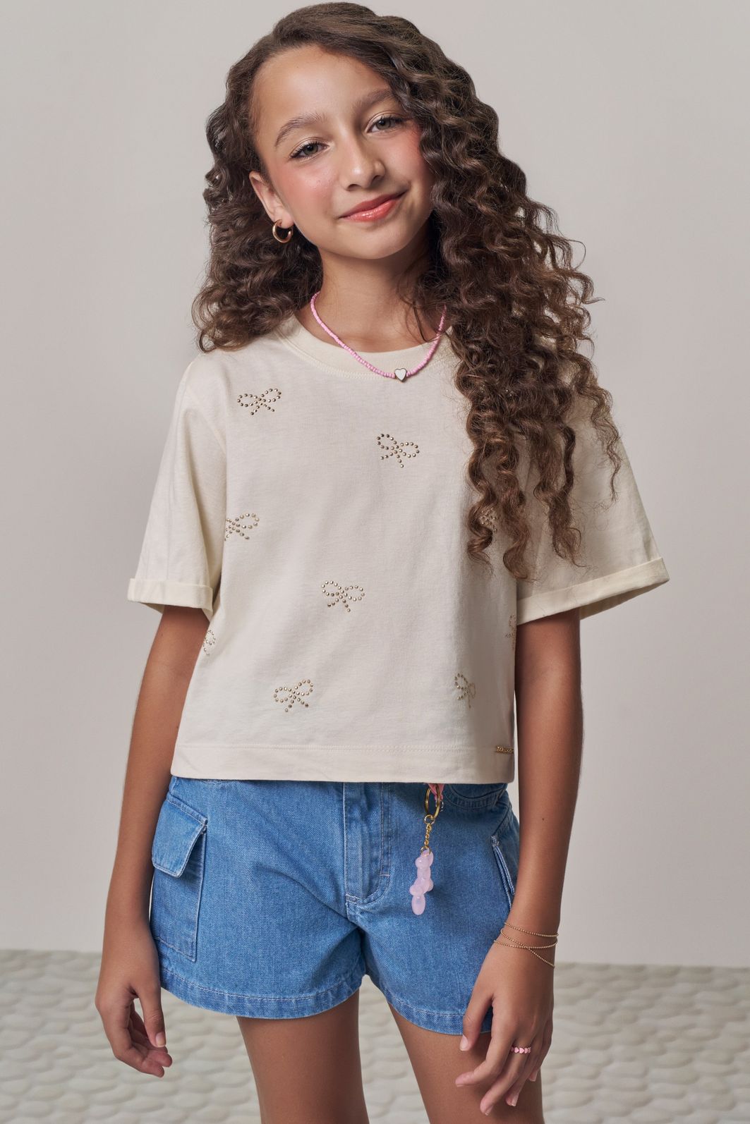 Blusa em meia malha 97968 Lilimoon Teen Menina Blusa em meia malha 97968 Lilimoon Teen Menina