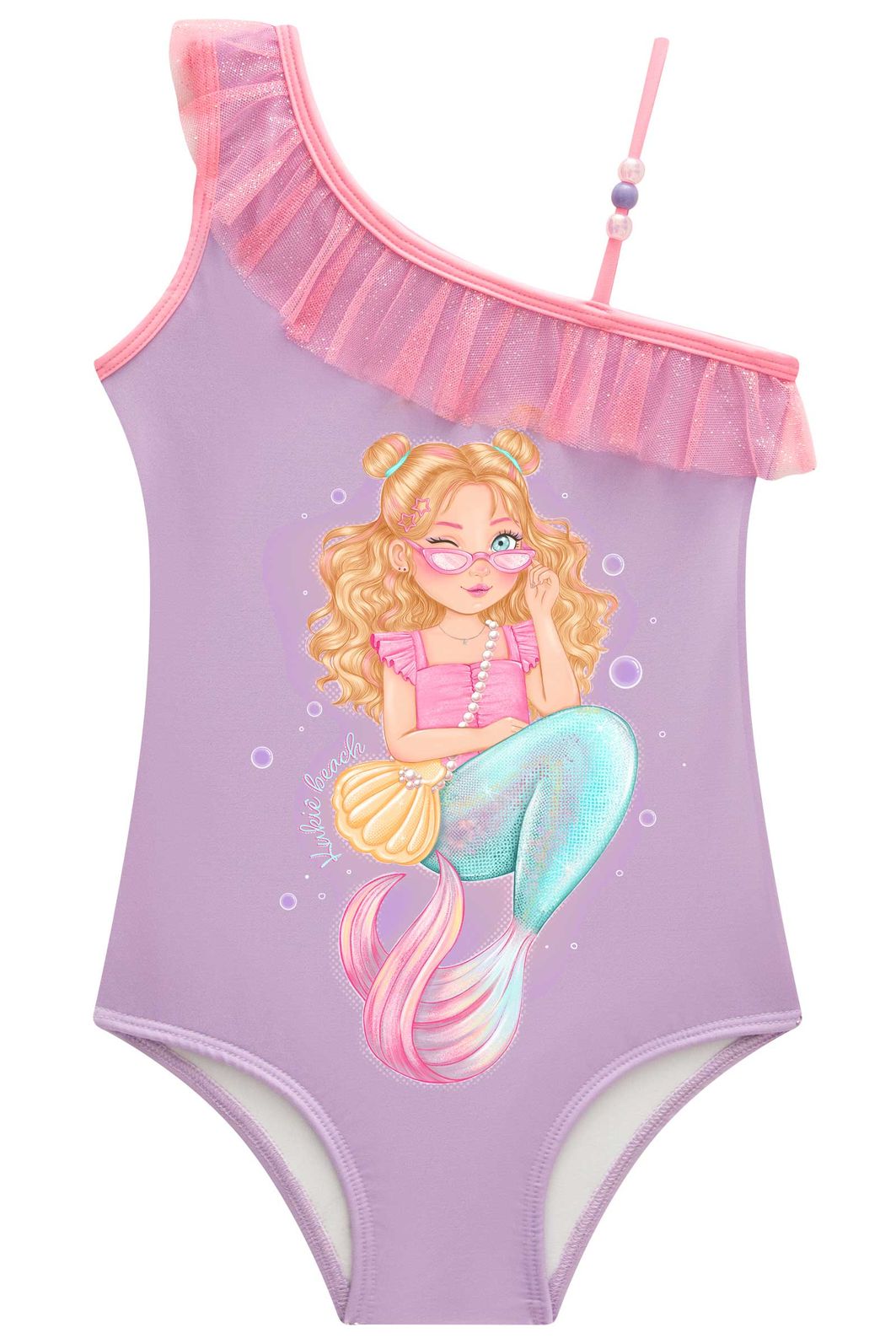 Maiô em malha com proteção UV50+ 99027 Kukiê Infantil Menina Maiô em malha com proteção UV50+ 99027 Kukiê Infantil Menina