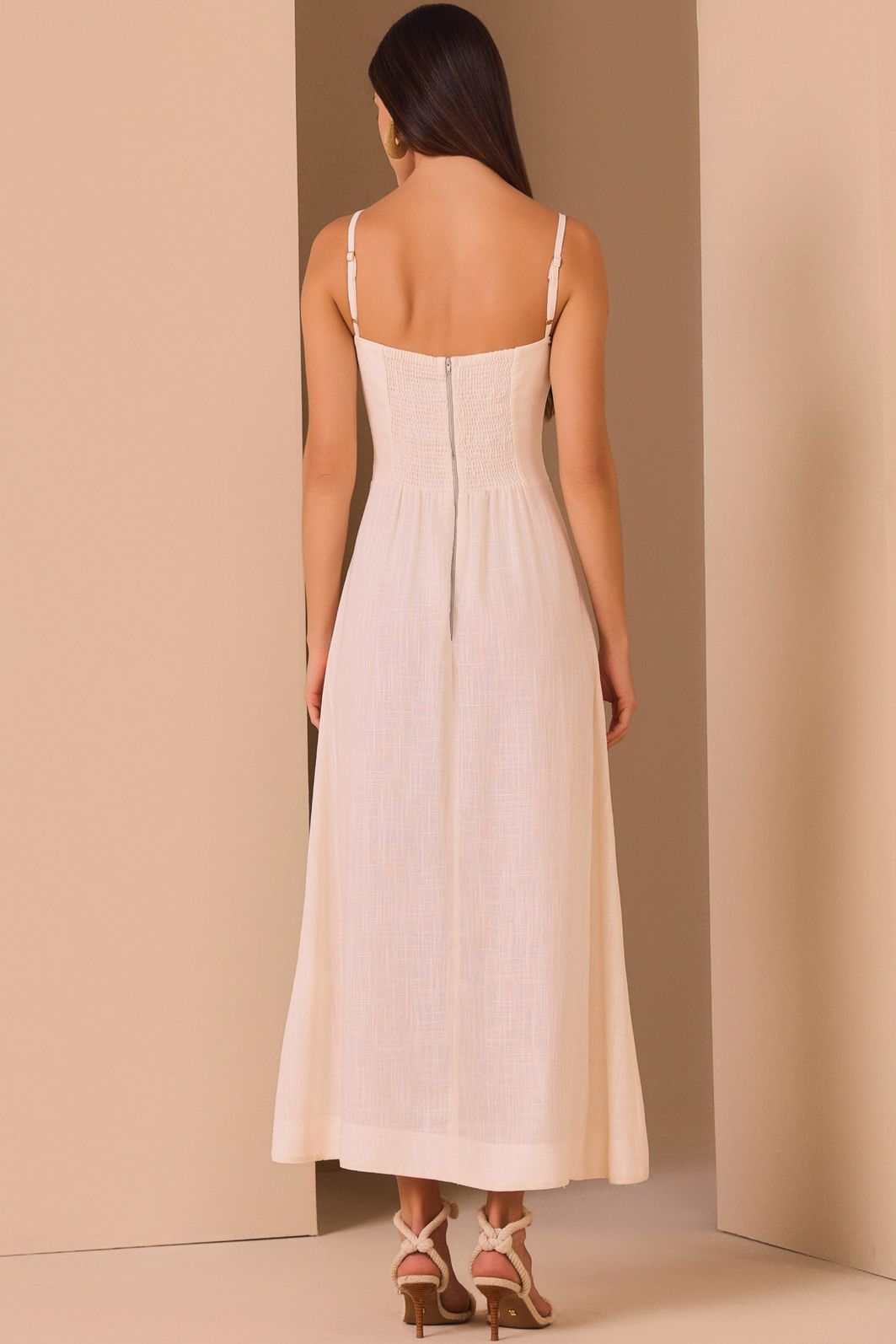 Vestido maxi midi em blend de viscose rayon premium 98338 Linzzi Vestido maxi midi em blend de viscose rayon premium 98338 Linzzi