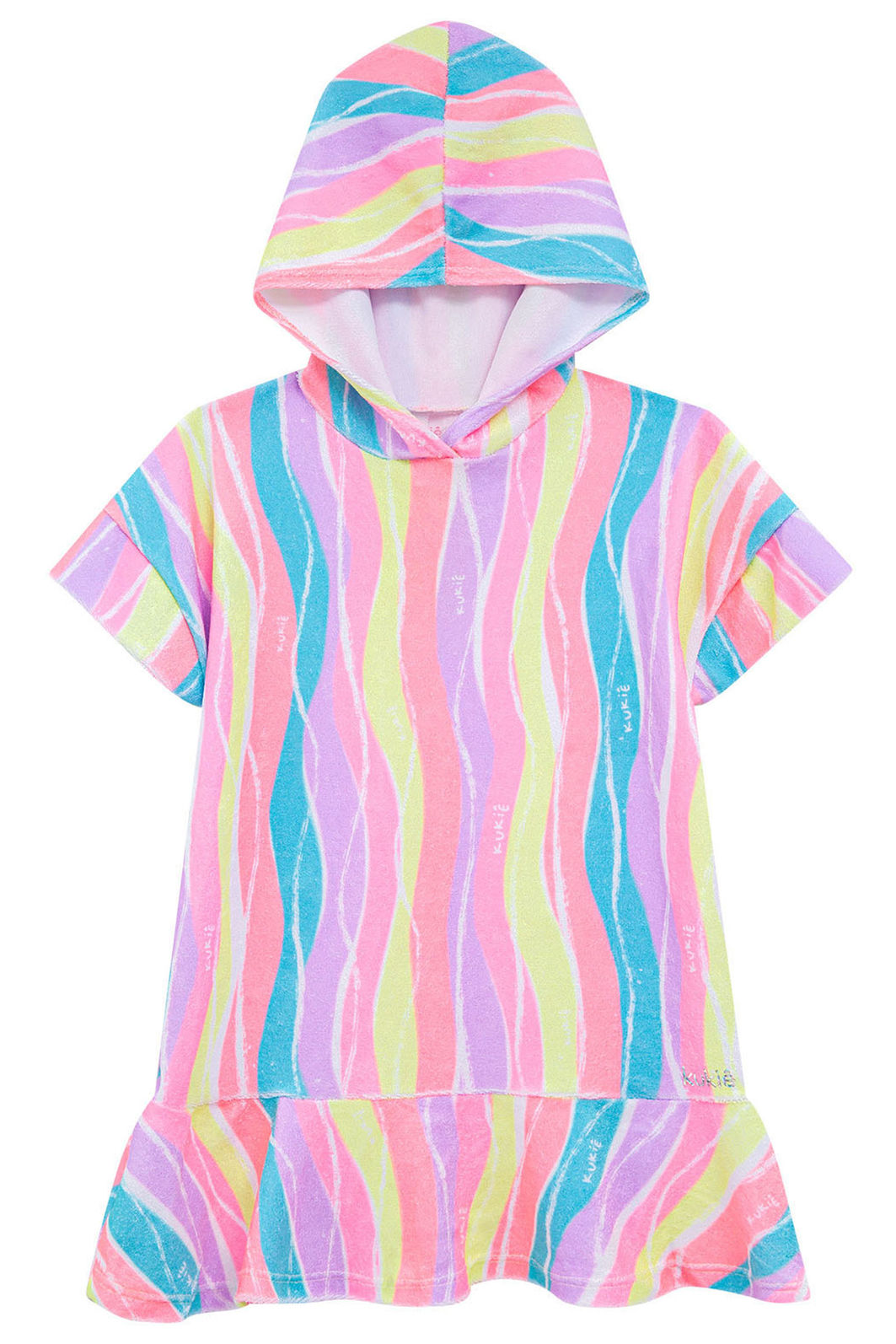 Saída de praia em plush atoalhado 96253 Kukiê Infantil Menina Saída de praia em plush atoalhado 96253 Kukiê Infantil Menina