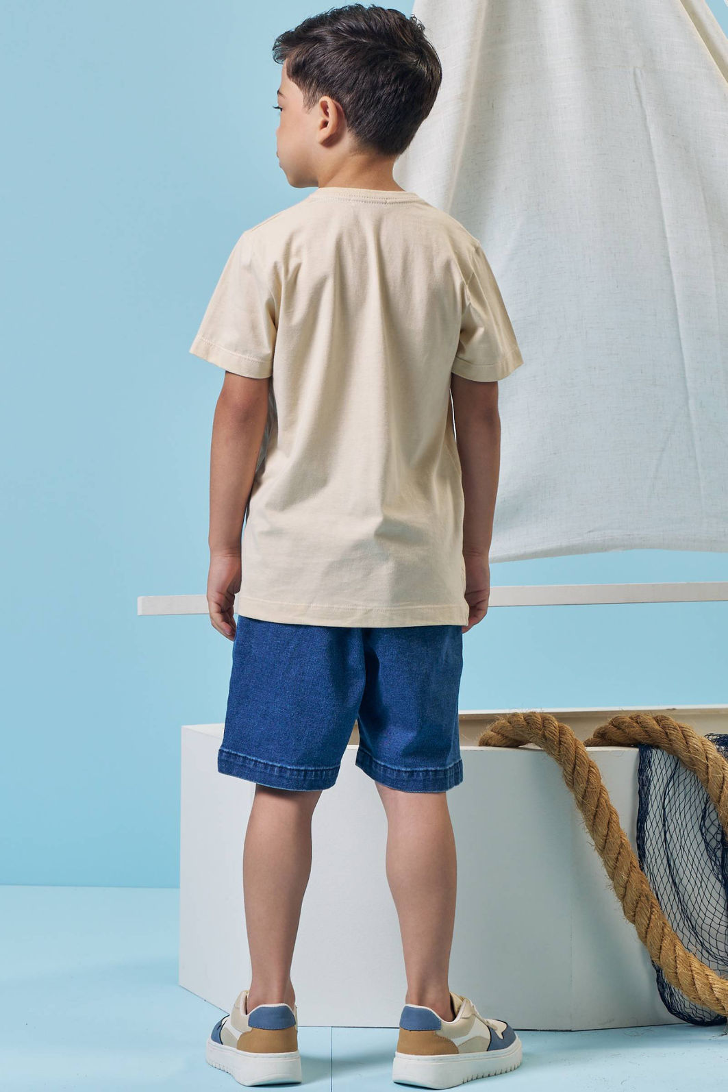 Camiseta em meia malha 95399 LucBoo Infantil Menino Camiseta em meia malha 95399 LucBoo Infantil Menino