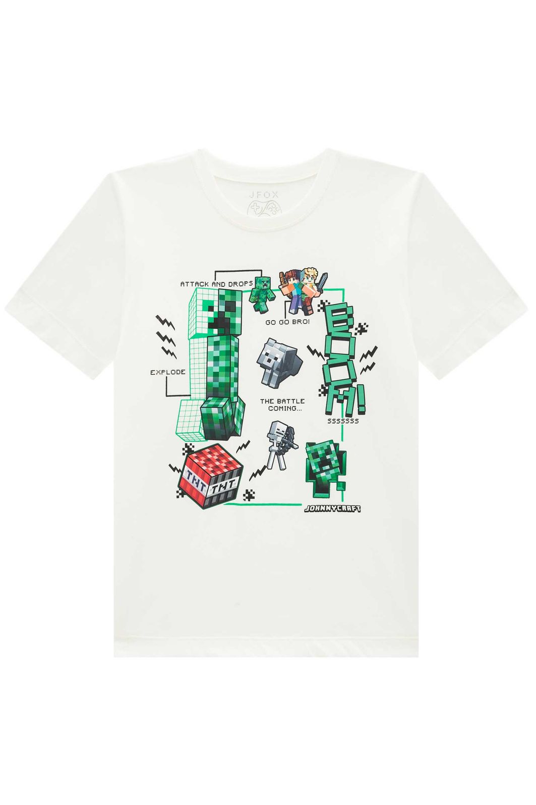 Camiseta em meia malha 94300 Johnny Fox Teen Menino Camiseta em meia malha 94300 Johnny Fox Teen Menino