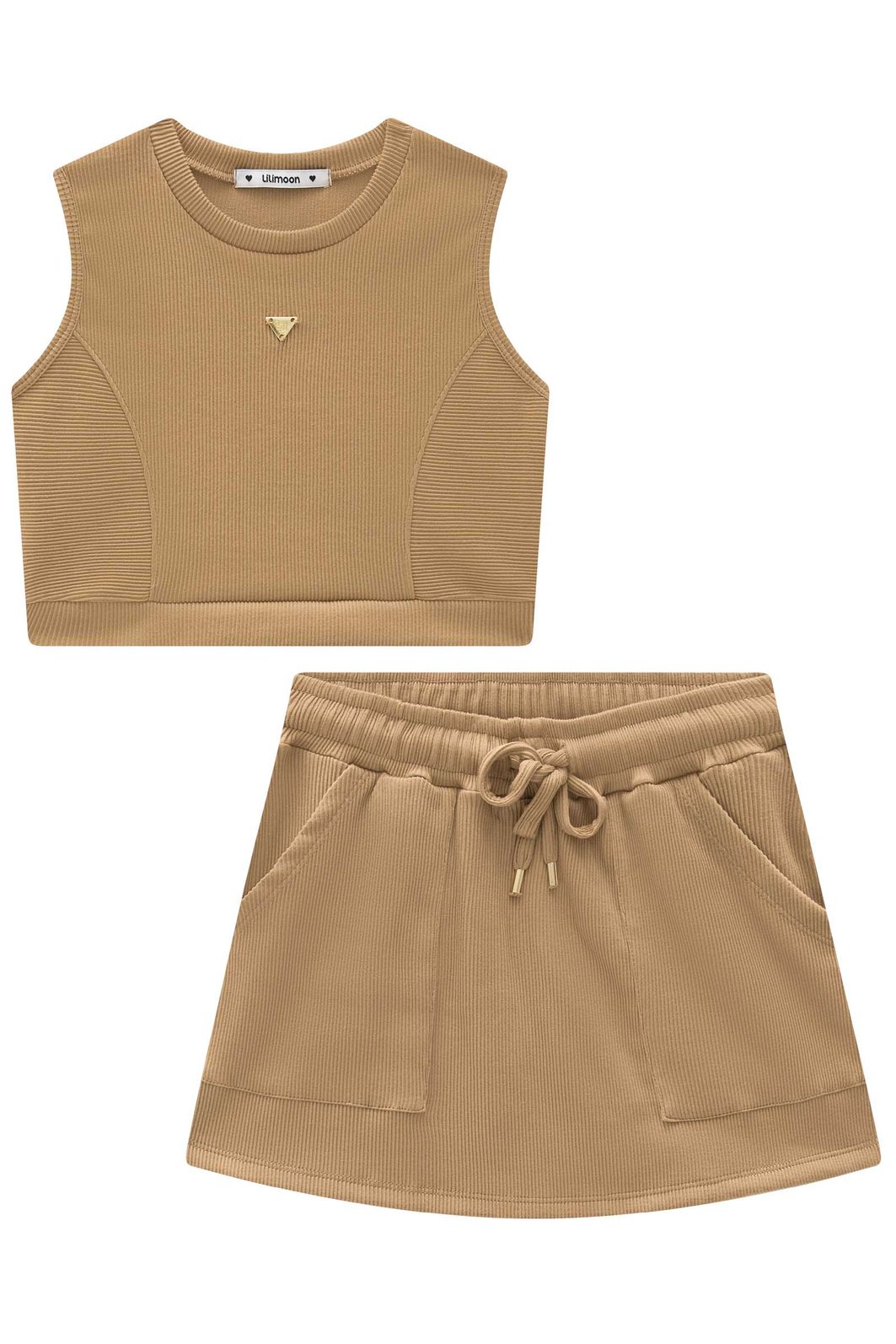 Conjunto de regata e short saia em soft line 95644 Lilimoon Teen Menina Conjunto de regata e short saia em soft line 95644 Lilimoon Teen Menina