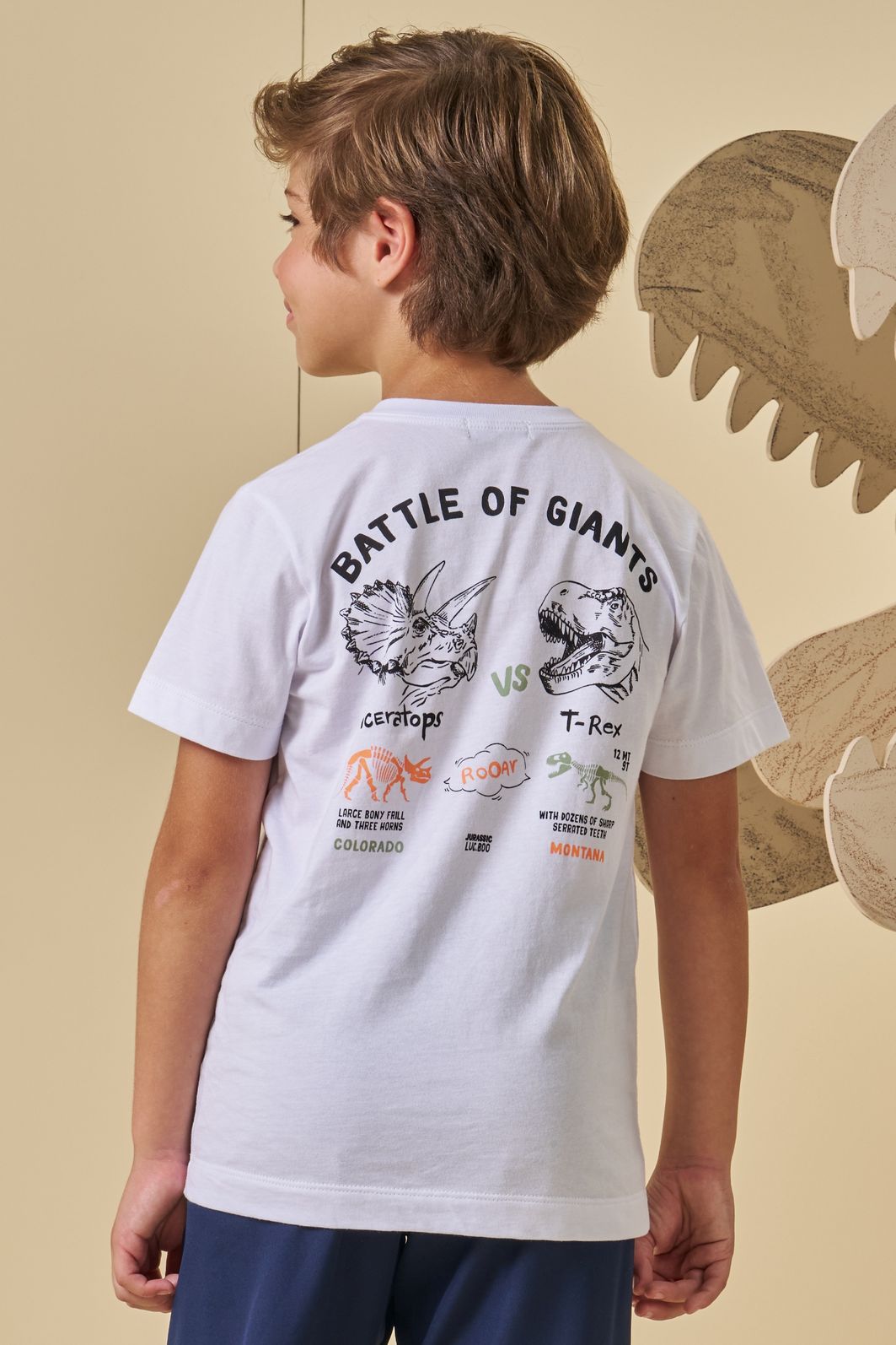 Camiseta em meia malha 94774 LucBoo Infantil Menino Camiseta em meia malha 94774 LucBoo Infantil Menino
