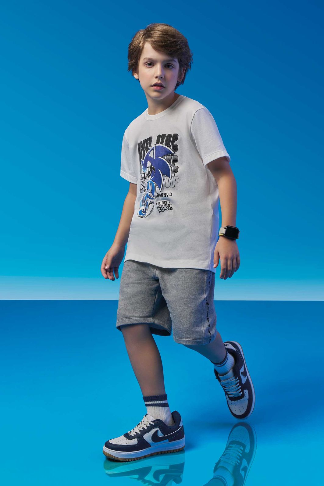 Camiseta em meia malha 94326 Johnny Fox Teen Menino Camiseta em meia malha 94326 Johnny Fox Teen Menino