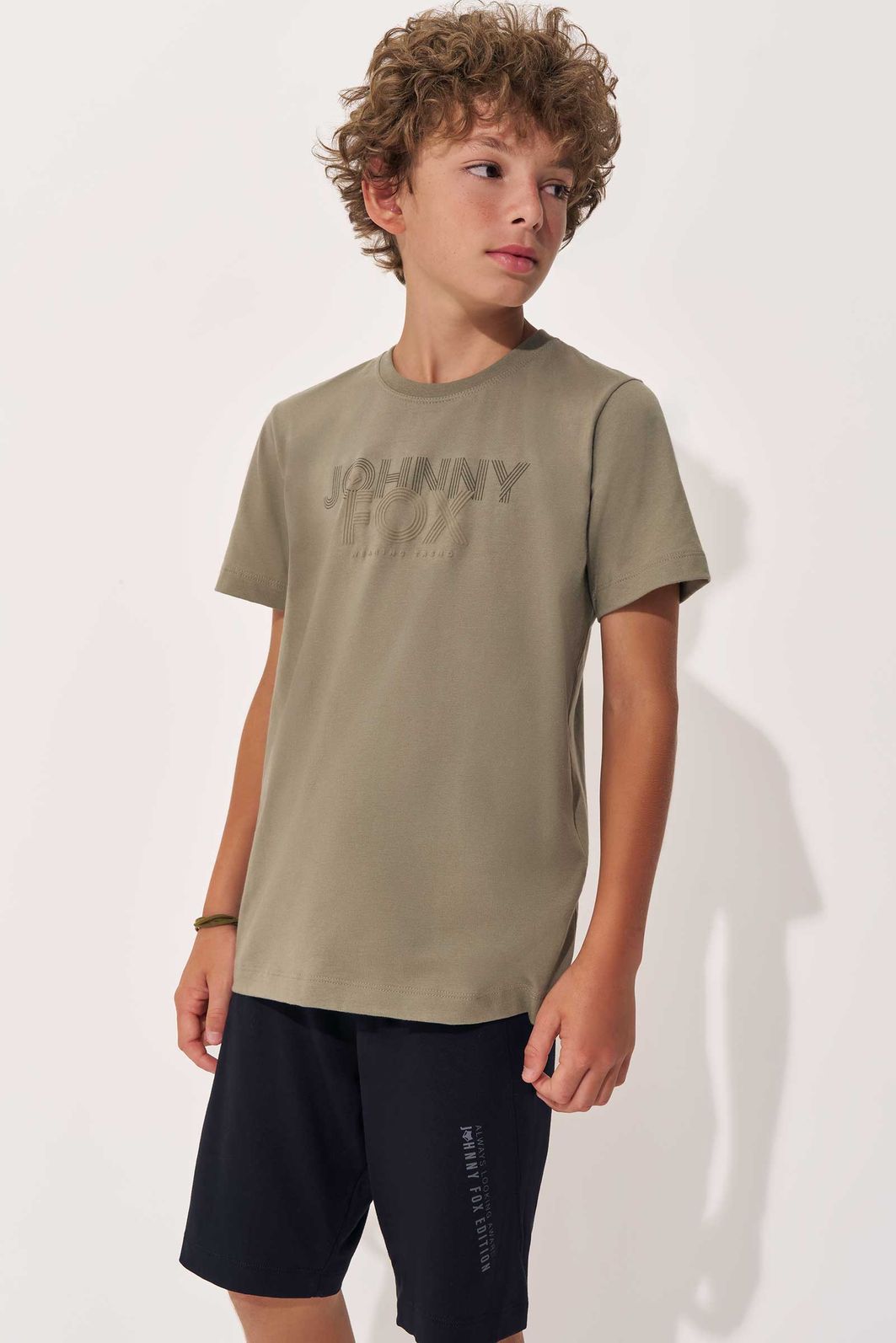 Bermuda em molevisco com elastano 97813 Johnny Fox Teen Menino Bermuda em molevisco com elastano 97813 Johnny Fox Teen Menino