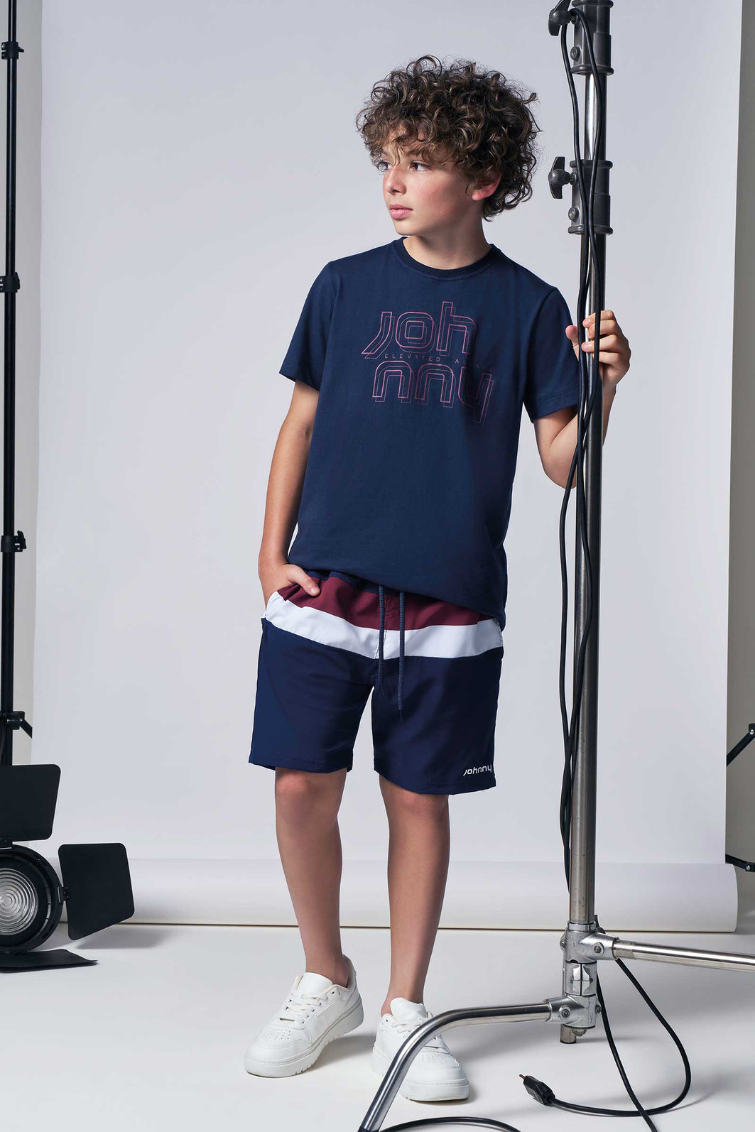 Camiseta em meia malha 96007 Johnny Fox Teen Menino Camiseta em meia malha 96007 Johnny Fox Teen Menino