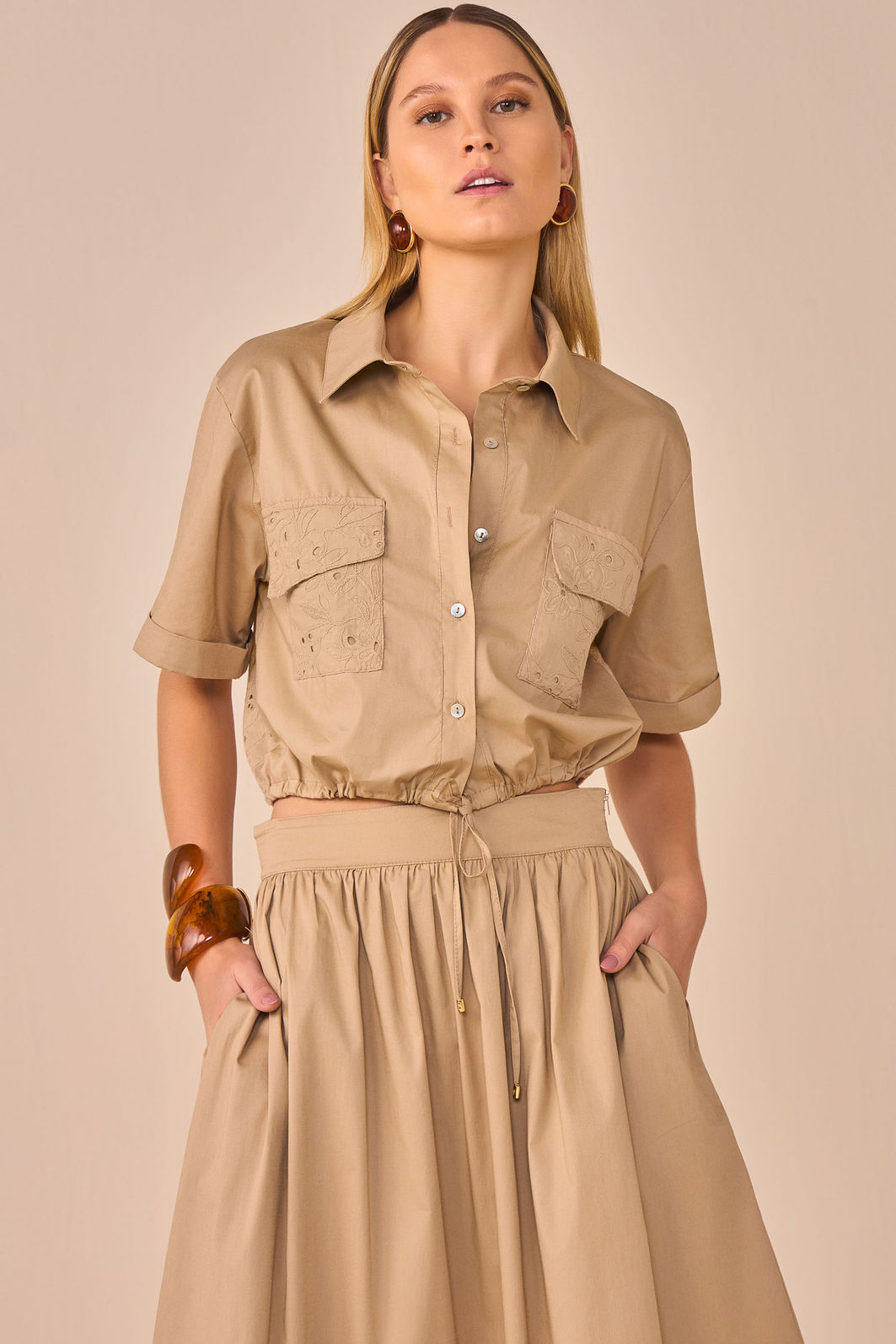 Saia maxi midi em tricoline premium com elastano 95851 Linzzi Saia maxi midi em tricoline premium com elastano 95851 Linzzi
