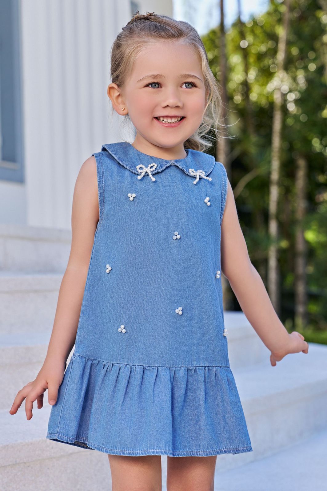 Vestido em jeans 95339 Infanti Infantil Menina Vestido em jeans 95339 Infanti Infantil Menina