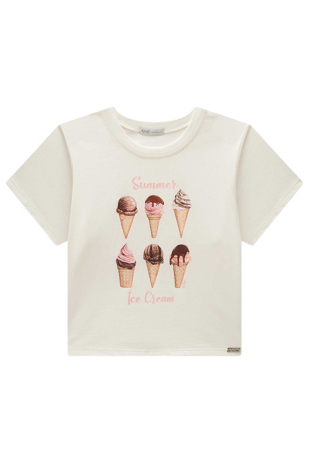 Blusa em meia malha 98484 Vic Teen Menina Blusa em meia malha 98484 Vic Teen Menina