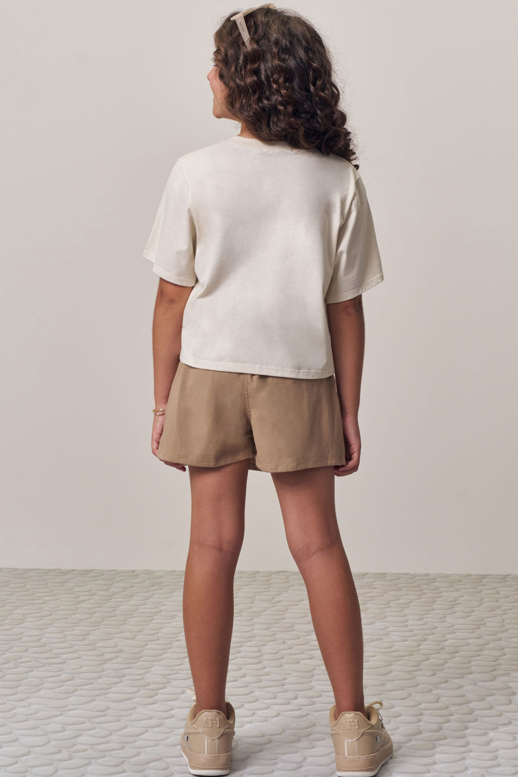 Conjunto de blusa em meia malha e short saia em sarja com elastano 98787 Lilimoon Teen Menina Conjunto de blusa em meia malha e short saia em sarja com elastano 98787 Lilimoon Teen Menina