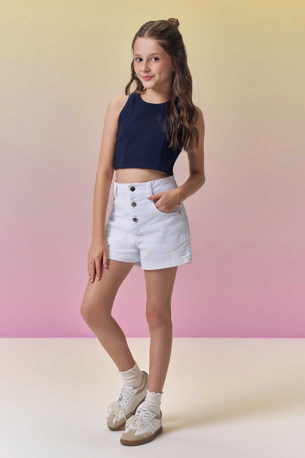 Regata em soft line 96886 Vic Teen Menina Regata em soft line 96886 Vic Teen Menina