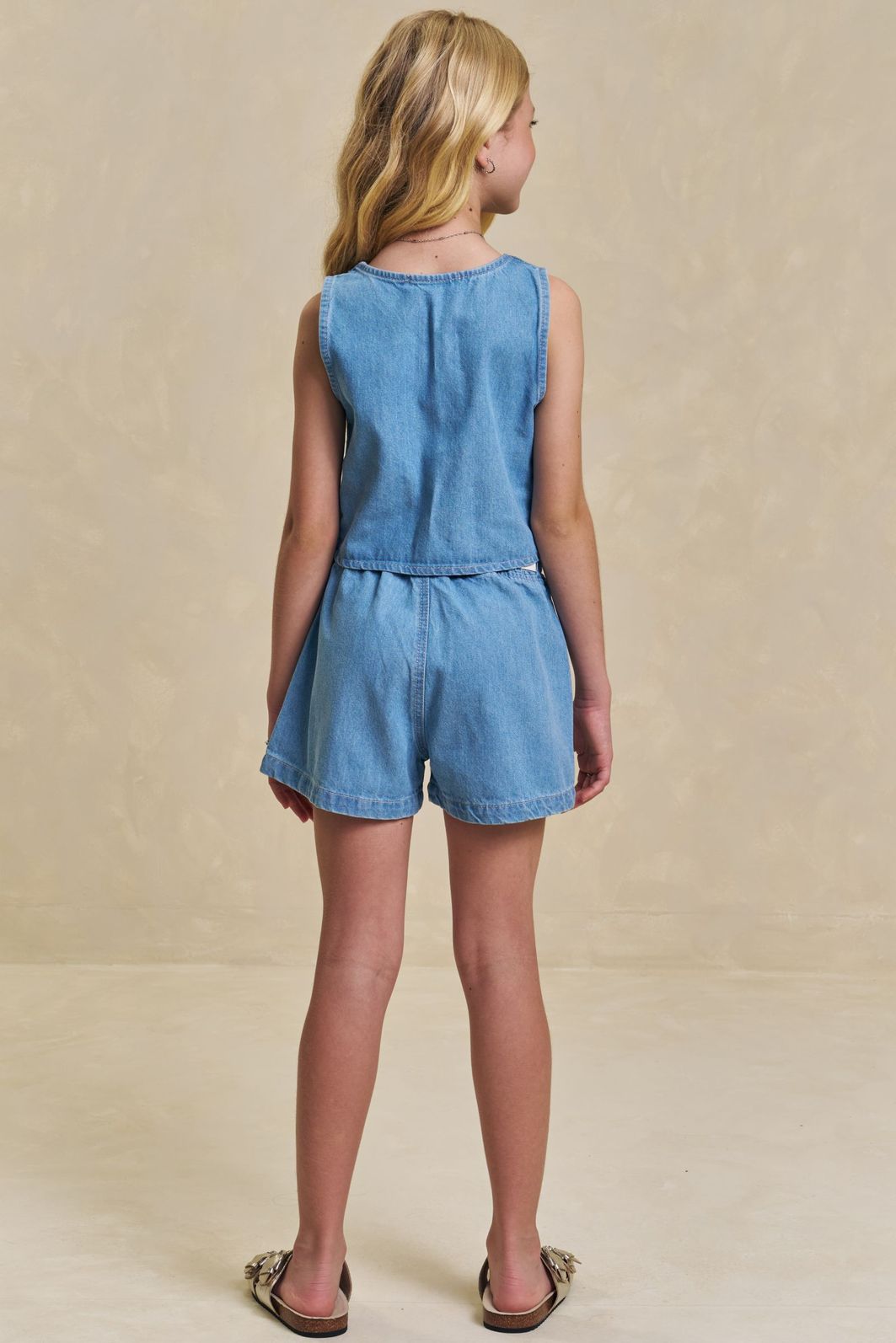 Conjunto de colete e shorts em jeans arkansas 96278 Lilimoon Teen Menina Conjunto de colete e shorts em jeans arkansas 96278 Lilimoon Teen Menina