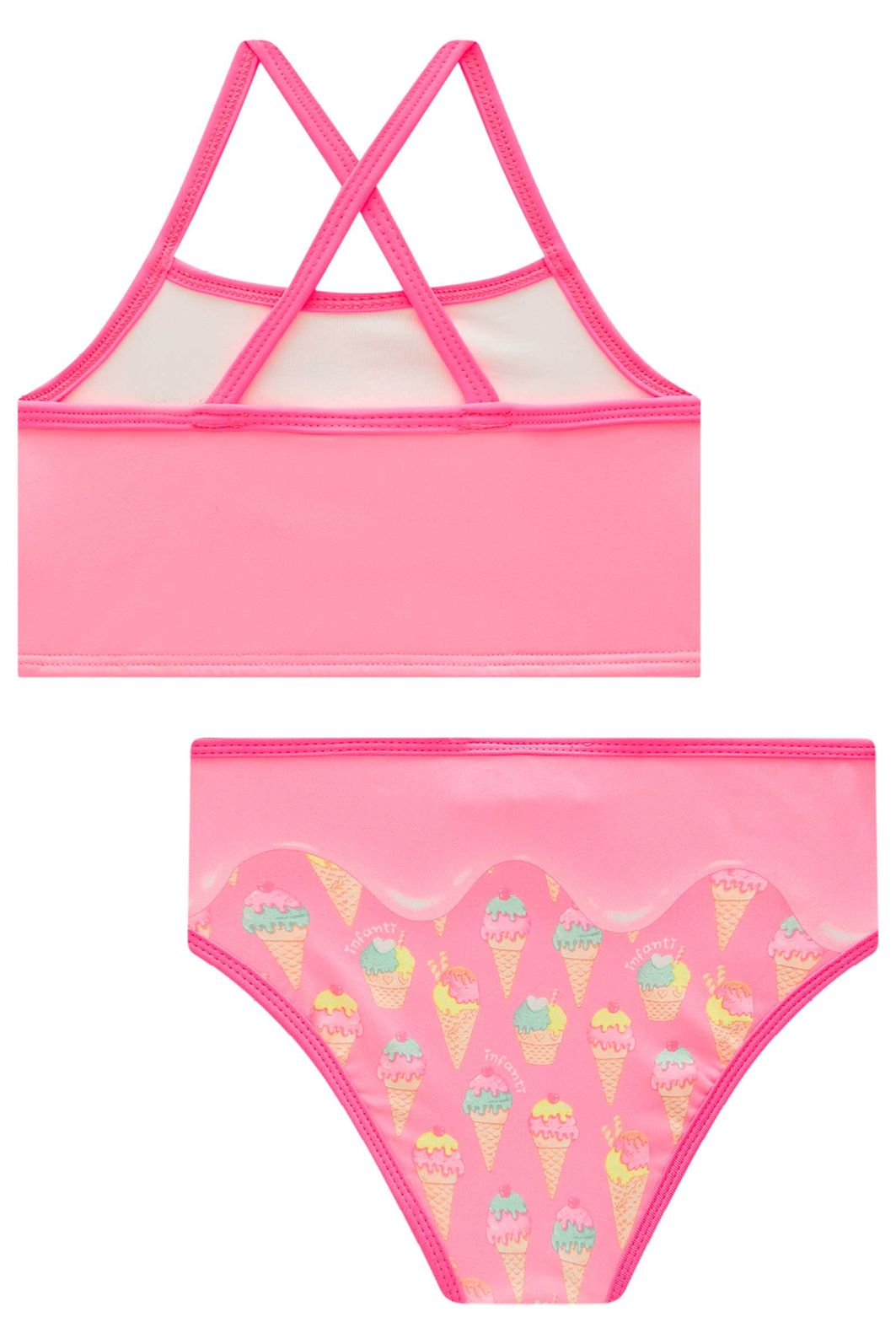 Biquíni em malha UV dry com proteção UV 50+ 99171 Infanti Infantil Menina Biquíni em malha UV dry com proteção UV 50+ 99171 Infanti Infantil Menina