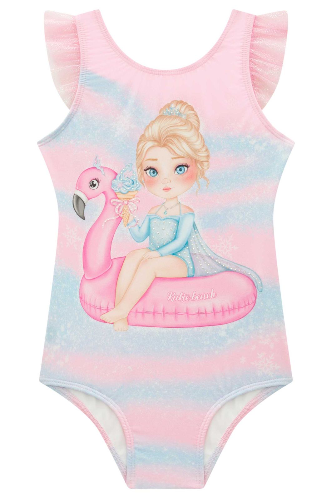 Maiô em malha com proteção UV50+ 99555 Kukiê Infantil Menina Maiô em malha com proteção UV50+ 99555 Kukiê Infantil Menina