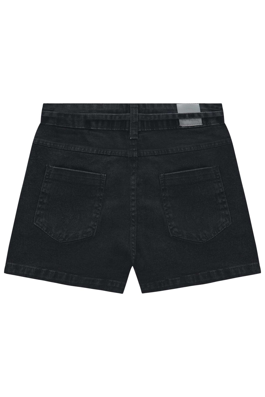 Shorts em jeans black com elastano 95609 Vic Teen Menina Shorts em jeans black com elastano 95609 Vic Teen Menina