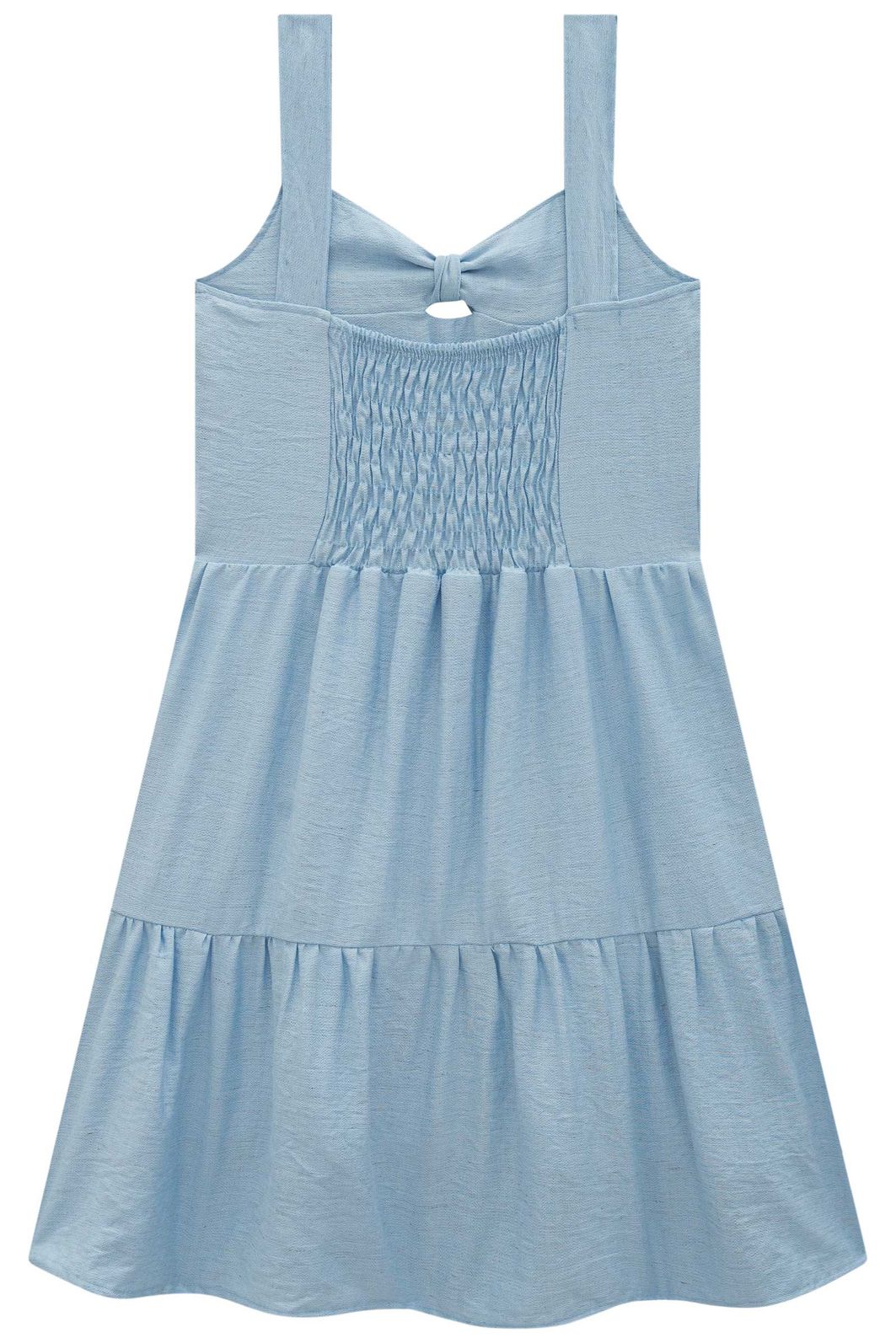 Vestido em linho capri 94415 Vic Teen Menina Vestido em linho capri 94415 Vic Teen Menina