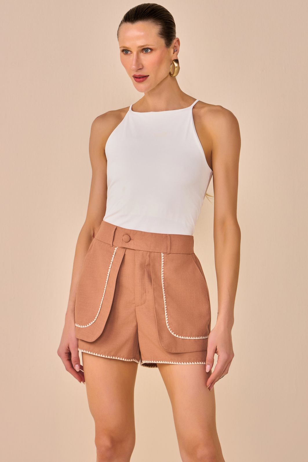 Blusa de alça em malha poliamida delicaté 94741 Linzzi Blusa de alça em malha poliamida delicaté 94741 Linzzi