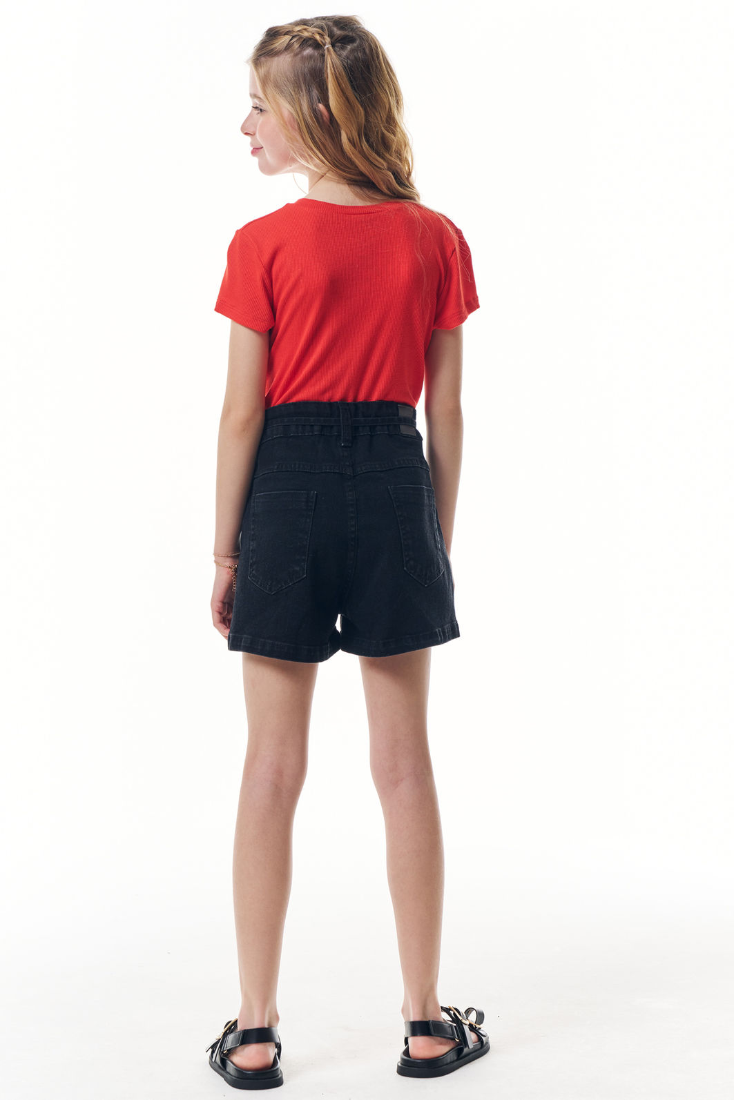 Blusa em canelado luna de viscose 98029 Vic Teen Menina Blusa em canelado luna de viscose 98029 Vic Teen Menina