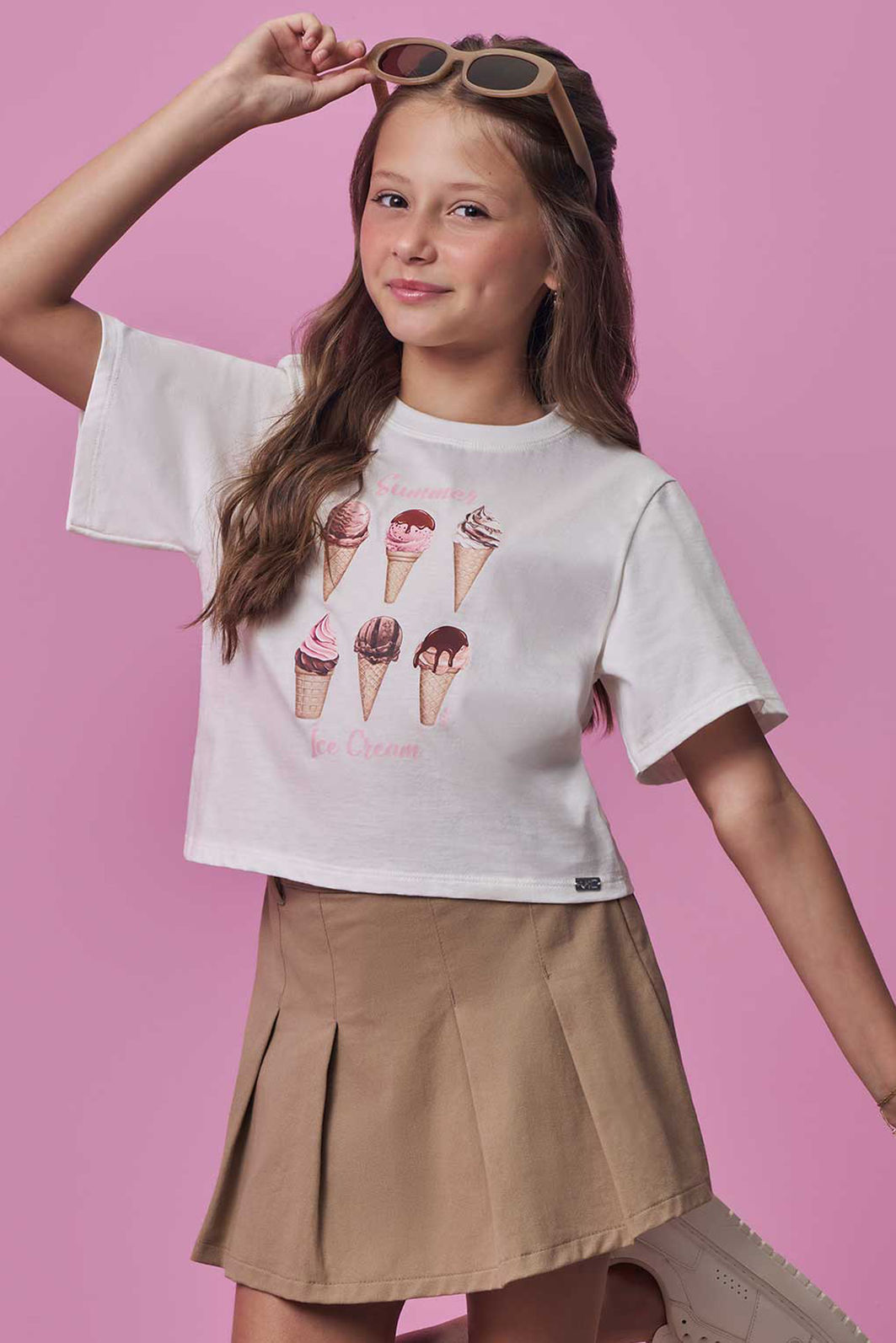 Blusa em meia malha 98484 Vic Teen Menina Blusa em meia malha 98484 Vic Teen Menina