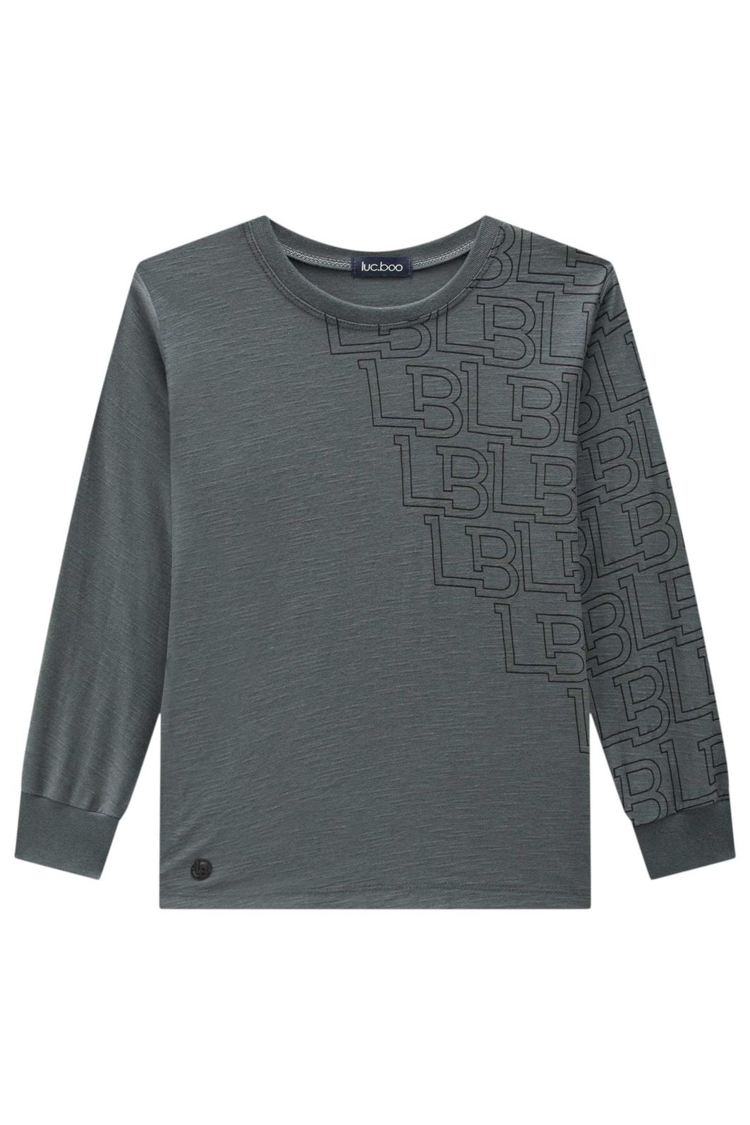 Camiseta em malha flamê 89362 LucBoo Infantil Menino Camiseta em malha flamê 89362 LucBoo Infantil Menino
