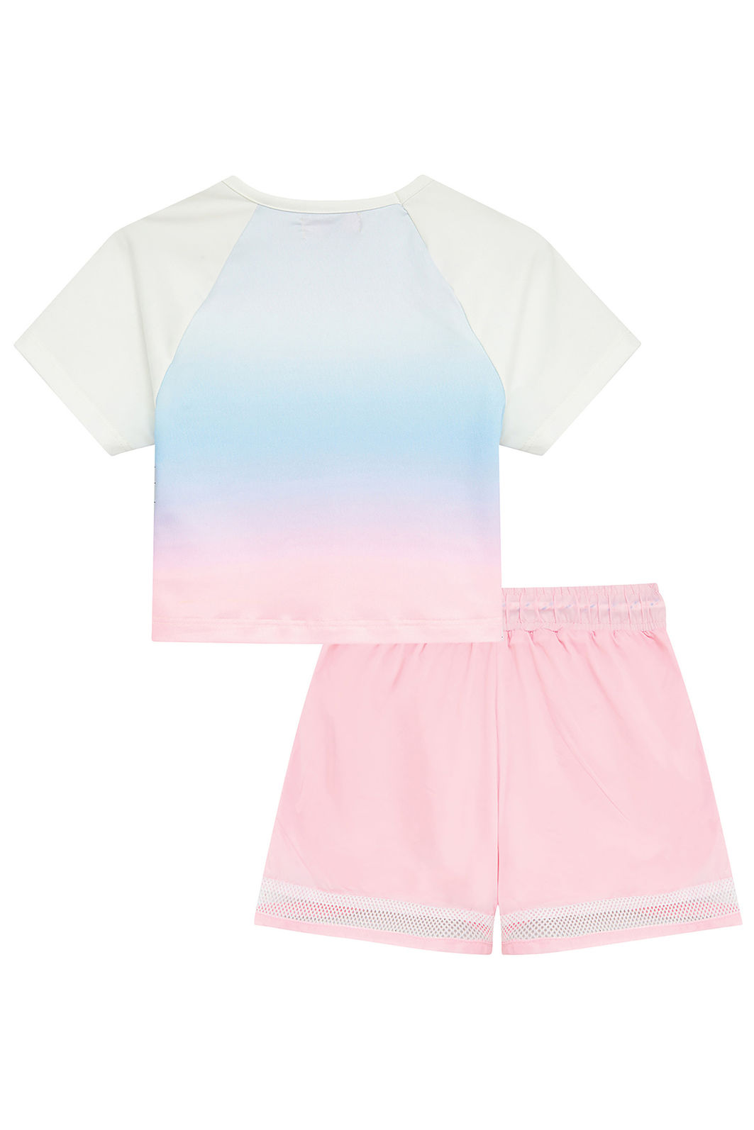 Conjunto de blusa em malha com proteção UV50+ e shorts em air tech e tela 96958 Kukiê Infantil Menina Conjunto de blusa em malha com proteção UV50+ e shorts em air tech e tela 96958 Kukiê Infantil Menina