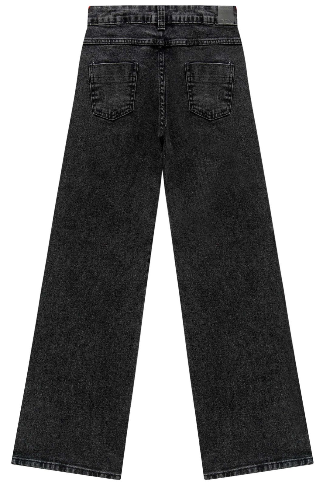Calça wide leg em jeans com elastano 87510 Vic Teen Menina Calça wide leg em jeans com elastano 87510 Vic Teen Menina