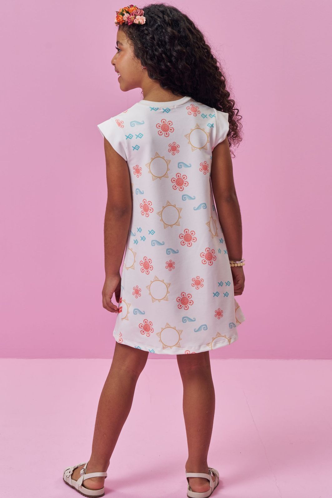 Vestido em molecotton 96804 Kukiê Infantil Menina Vestido em molecotton 96804 Kukiê Infantil Menina