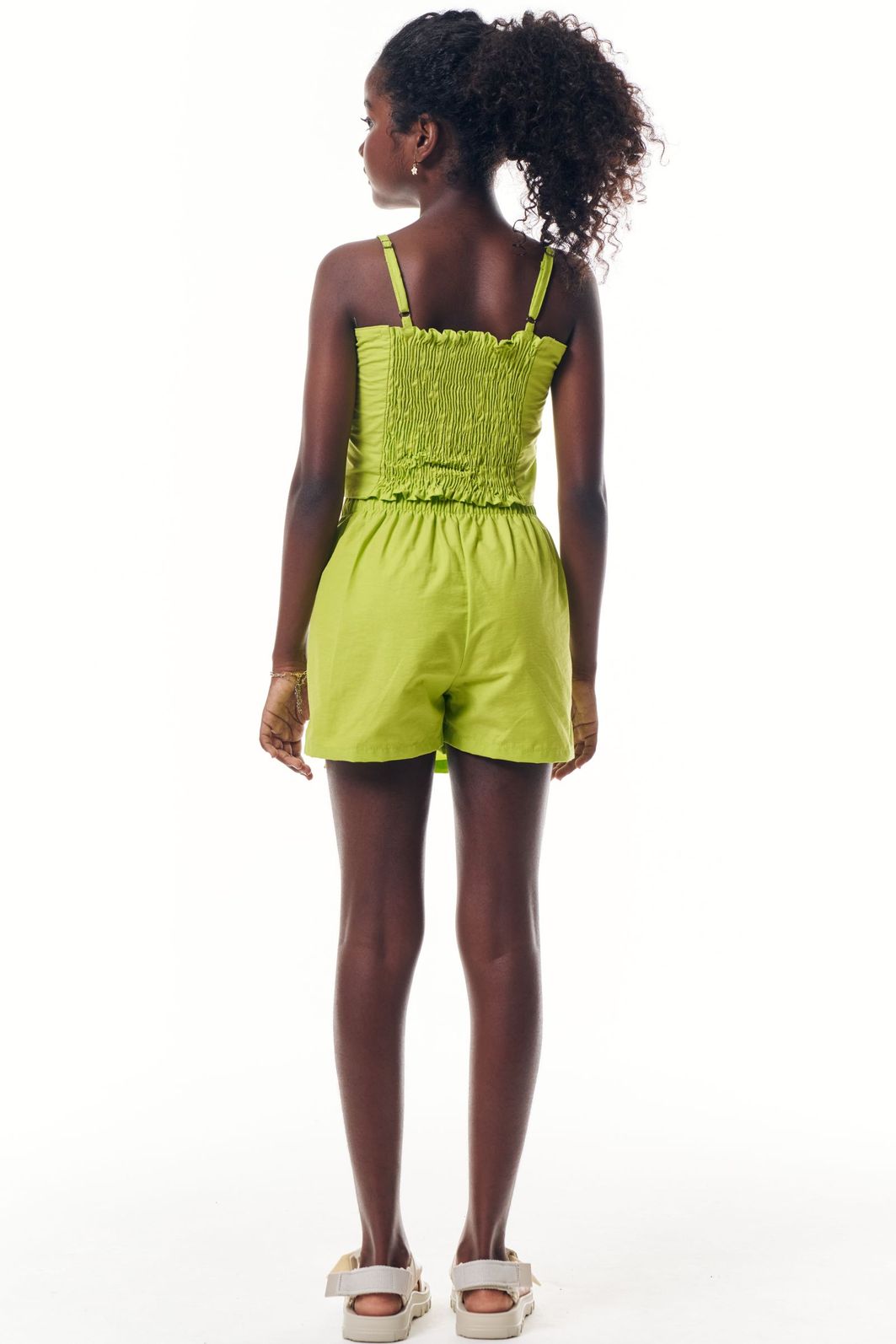 Conjunto de regata e short saia em alfaiataria amore 92602 Lilimoon Teen Menina