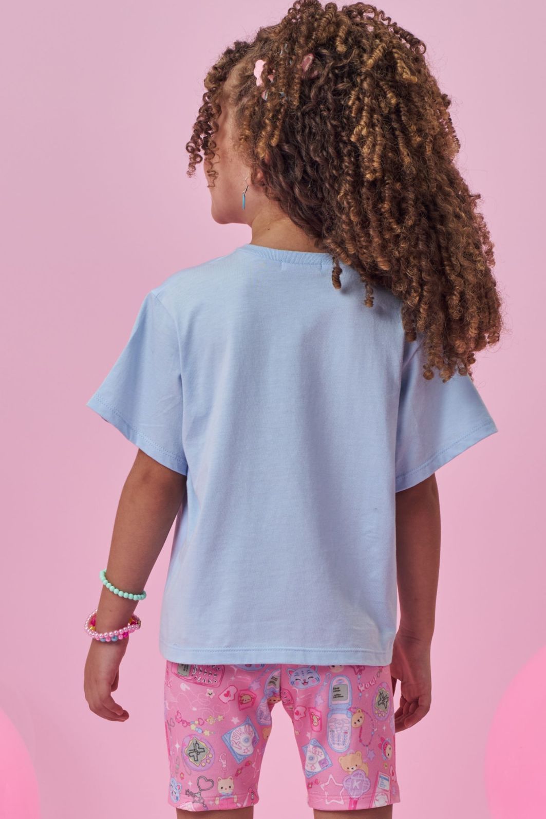 Camiseta em meia malha 98788 Kukiê Infantil Menina Camiseta em meia malha 98788 Kukiê Infantil Menina