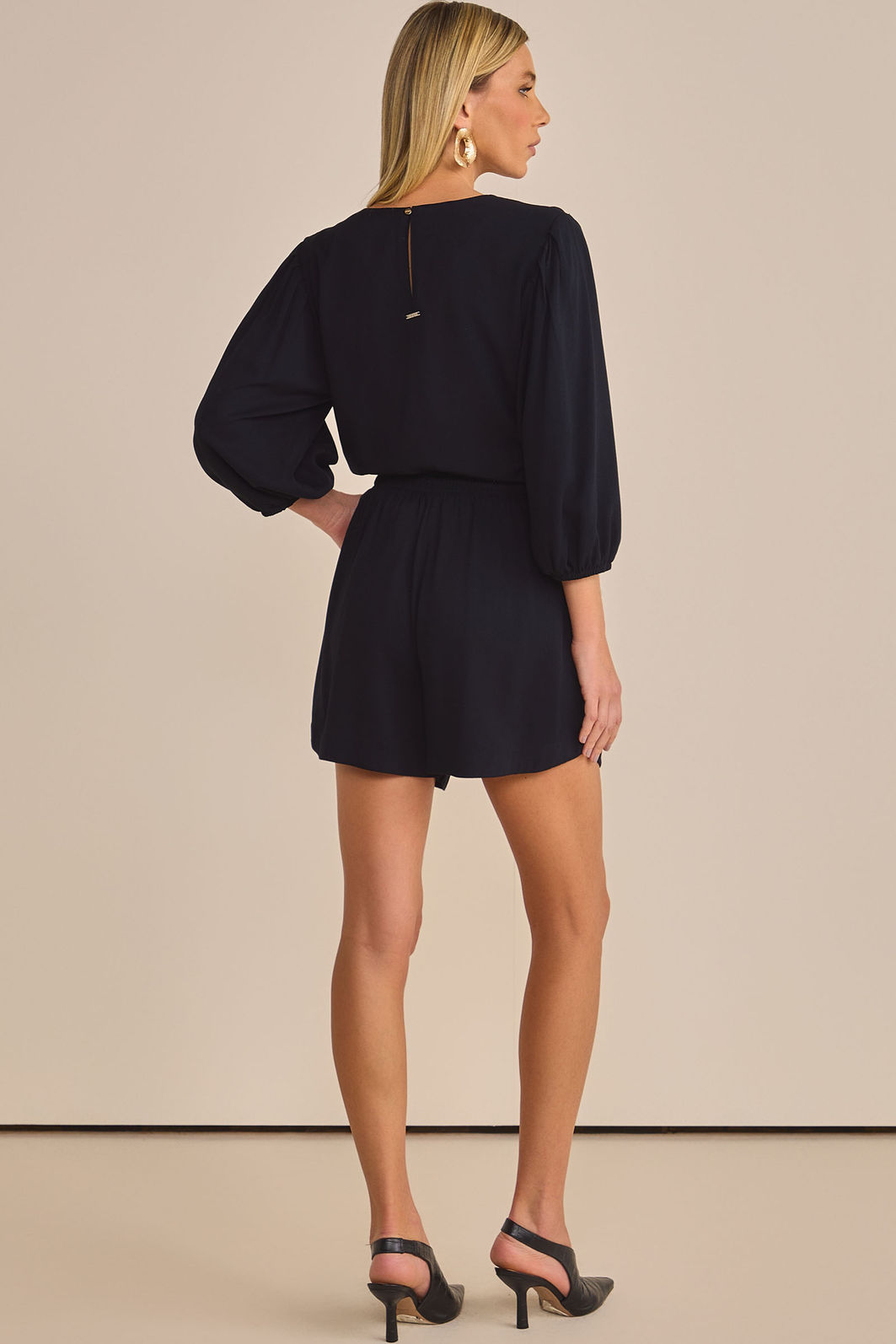 Shorts em blend de viscose 91876 Linzzi