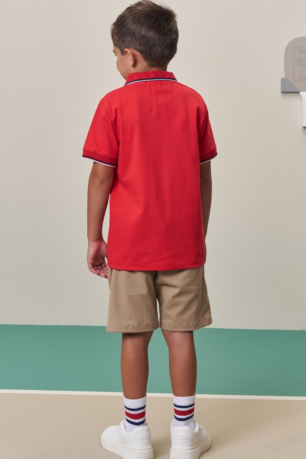 Camisa polo em piquet com elastano 98419 LucBoo Infantil Menino Camisa polo em piquet com elastano 98419 LucBoo Infantil Menino
