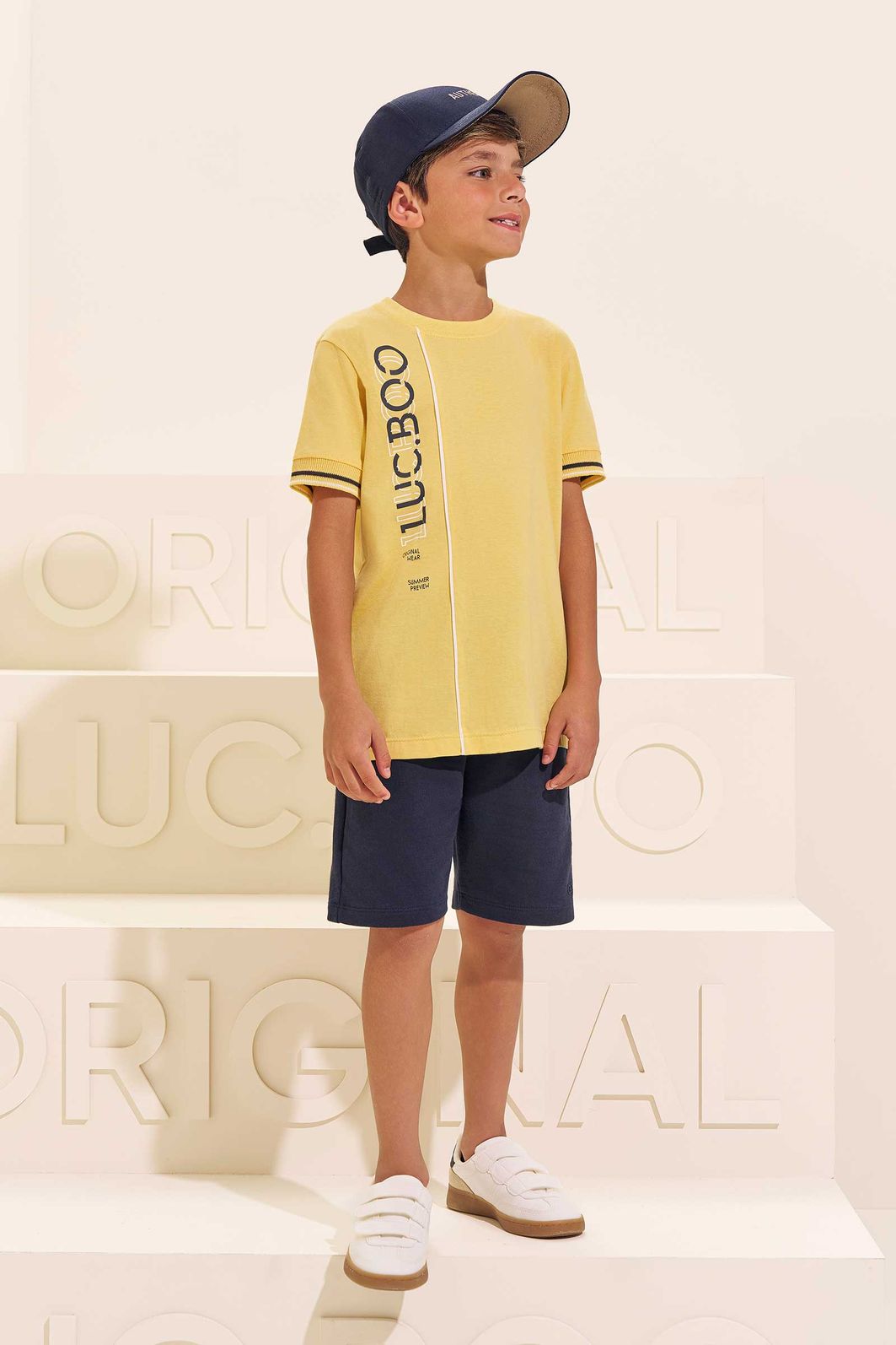 Camiseta em meia malha 96292 LucBoo Infantil Menino Camiseta em meia malha 96292 LucBoo Infantil Menino