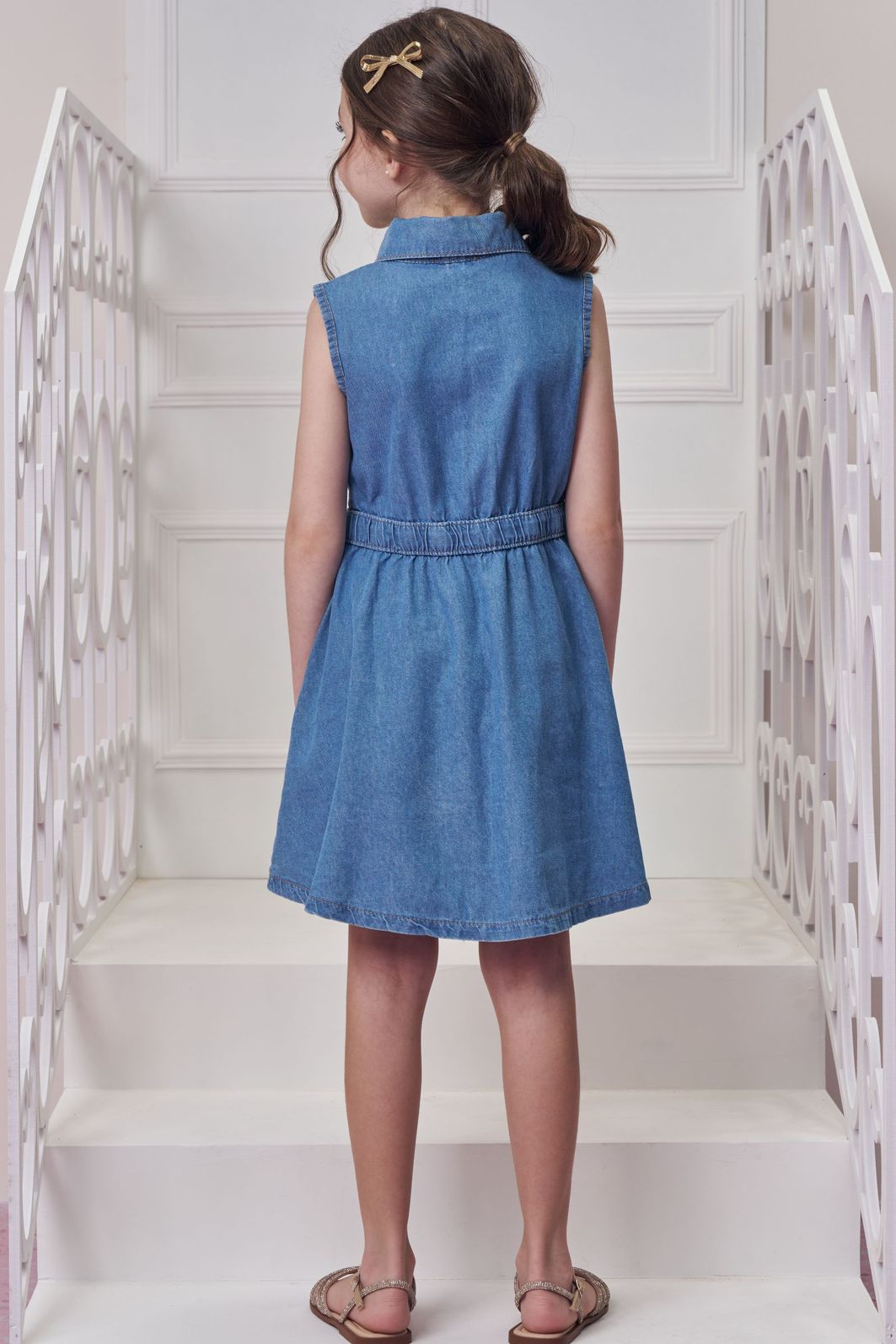 Vestido em jeans 98779 Infanti Infantil Menina Vestido em jeans 98779 Infanti Infantil Menina