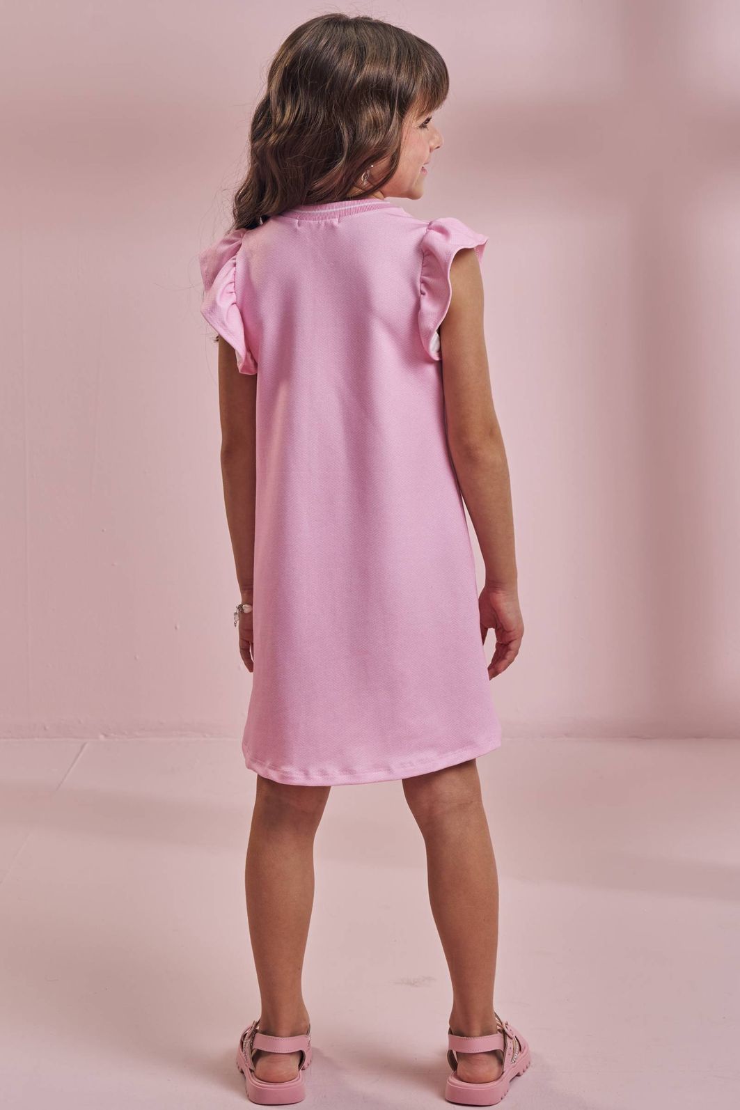 Vestido em molecotton 96524 Kukiê Infantil Menina Vestido em molecotton 96524 Kukiê Infantil Menina