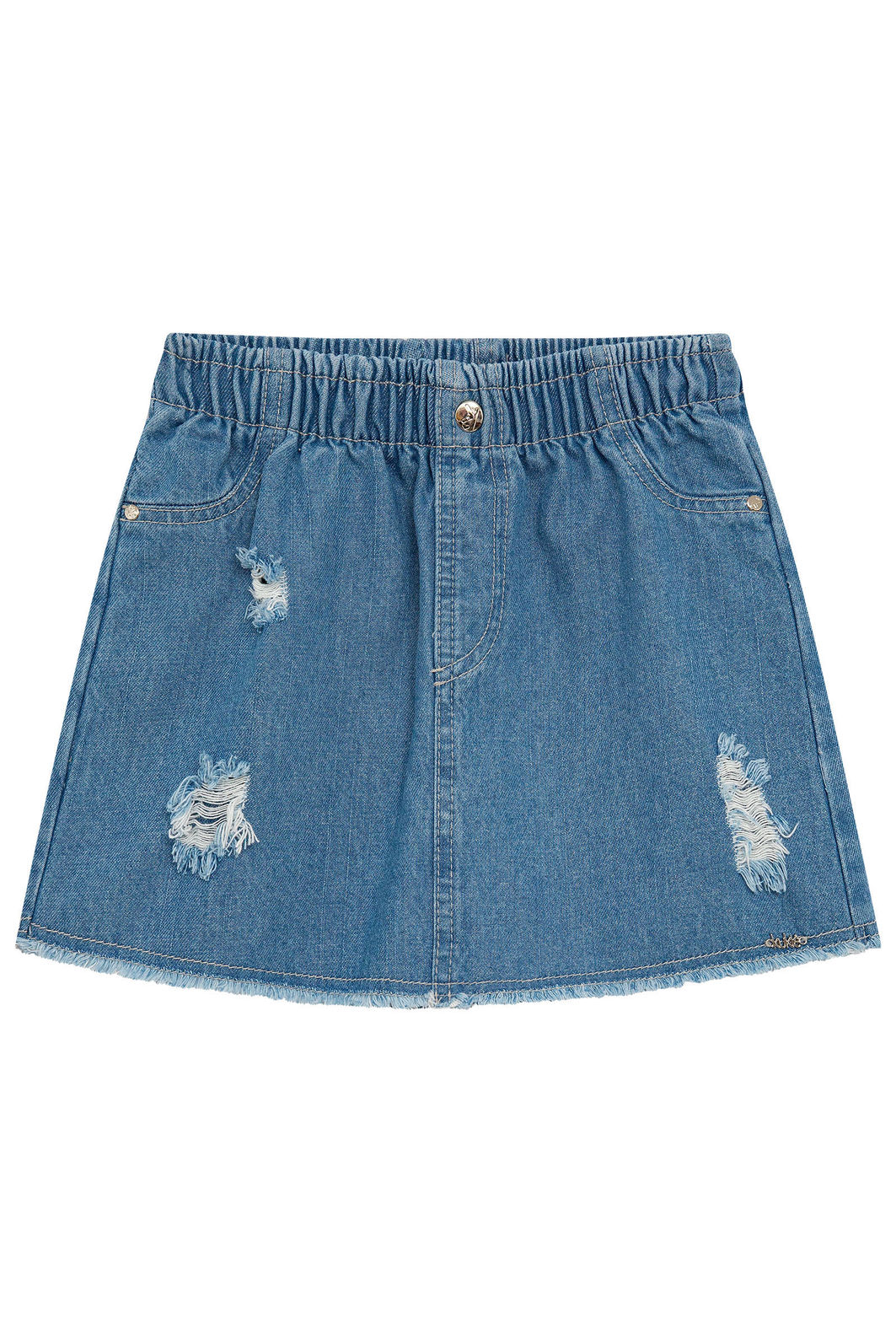 Short saia em jeans 94861 Kukiê Infantil Menina Short saia em jeans 94861 Kukiê Infantil Menina