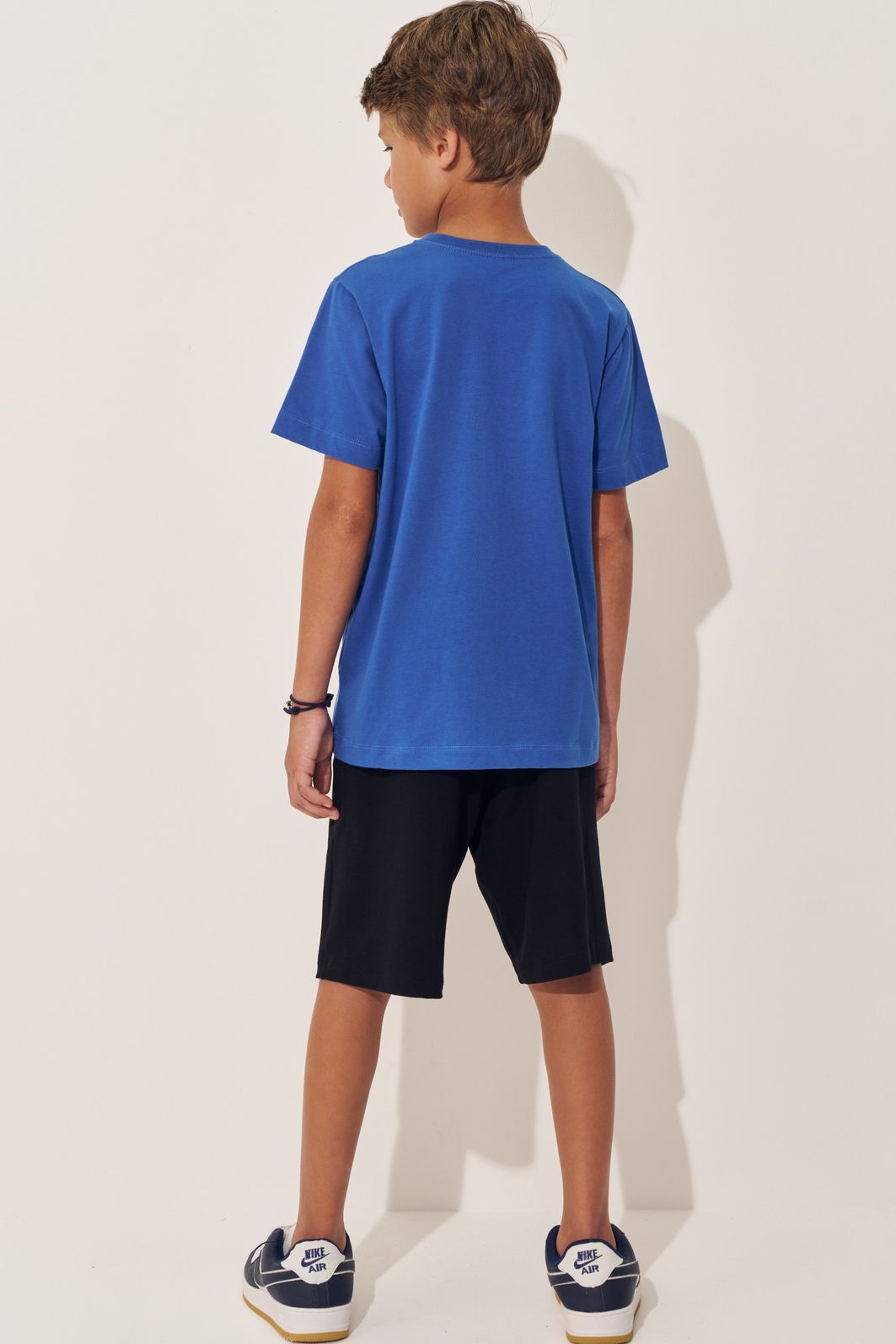 Conjunto de camiseta em meia malha e bermuda em molevisco com elastano 97998 Johnny Fox Teen Menino Conjunto de camiseta em meia malha e bermuda em molevisco com elastano 97998 Johnny Fox Teen Menino