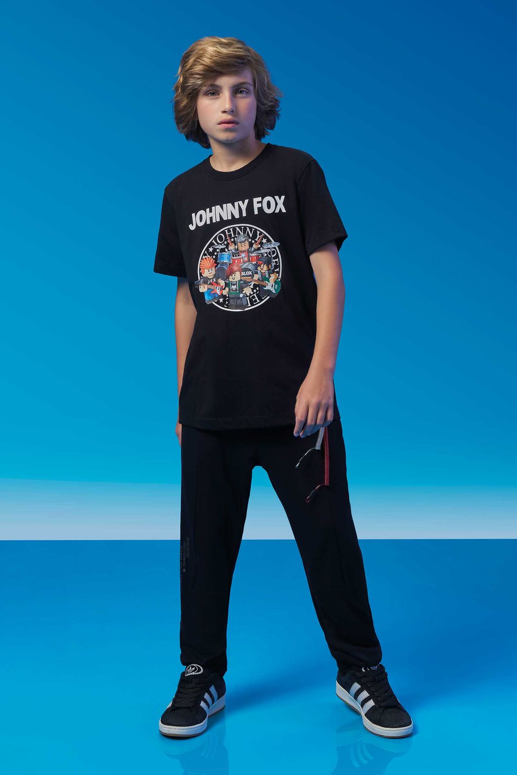 Calça em molevisco com elastano 97304 Johnny Fox Teen Menino Calça em molevisco com elastano 97304 Johnny Fox Teen Menino