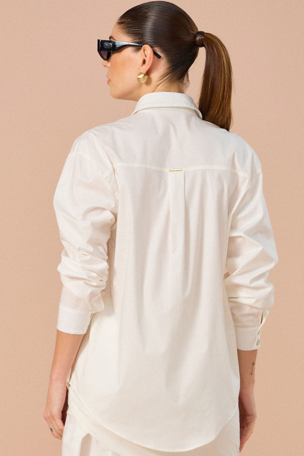 Camisa em tricoline com elastano 83776 Linzzi Camisa em tricoline com elastano 83776 Linzzi