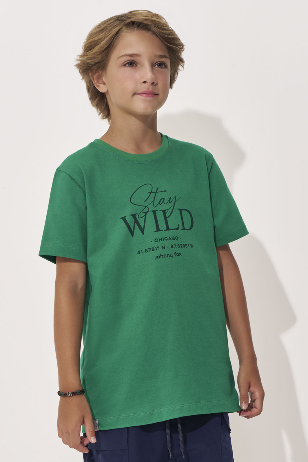 Camiseta em meia malha 97808 Johnny Fox Teen Menino Camiseta em meia malha 97808 Johnny Fox Teen Menino