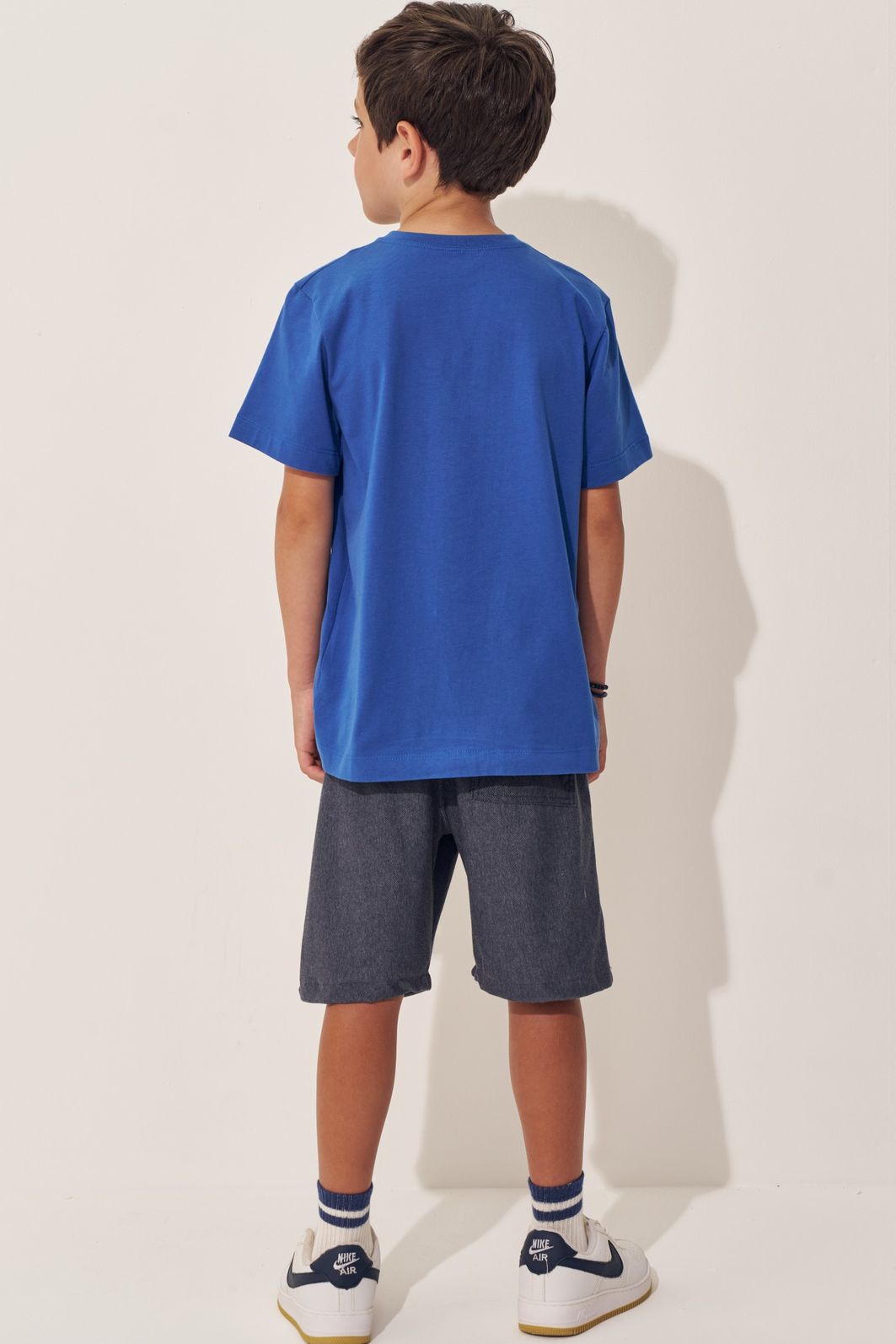 Bermuda em cotton jeans com elastano 97823 Johnny Fox Teen Menino Bermuda em cotton jeans com elastano 97823 Johnny Fox Teen Menino