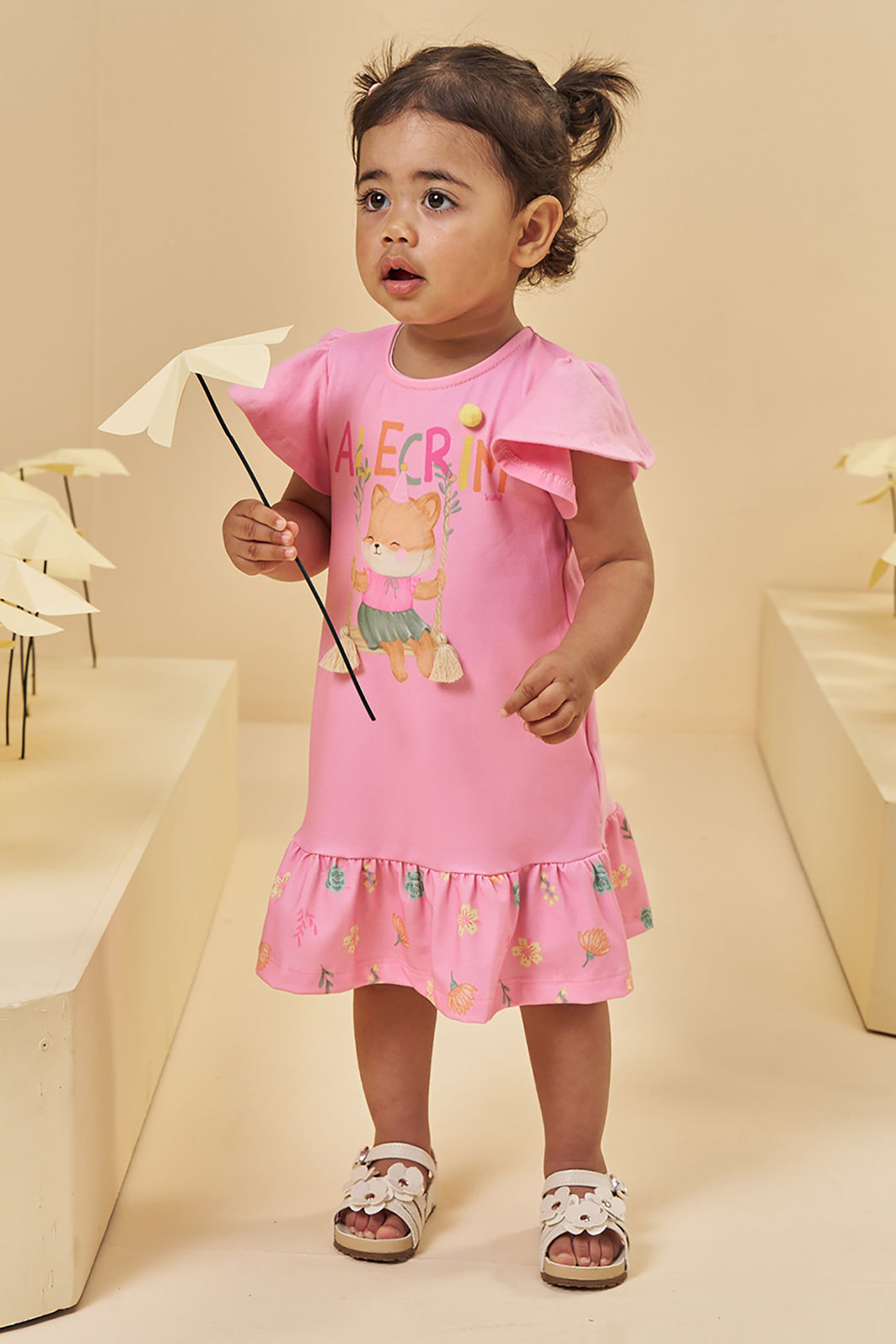 Vestido em cotton 95537 Kukiê Bebê Menina Vestido em cotton 95537 Kukiê Bebê Menina