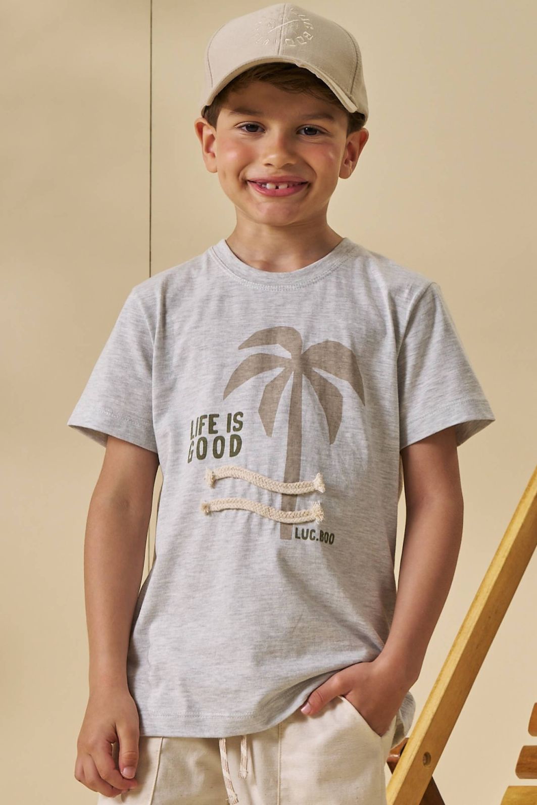 Camiseta em meia malha 95673 LucBoo Infantil Menino Camiseta em meia malha 95673 LucBoo Infantil Menino