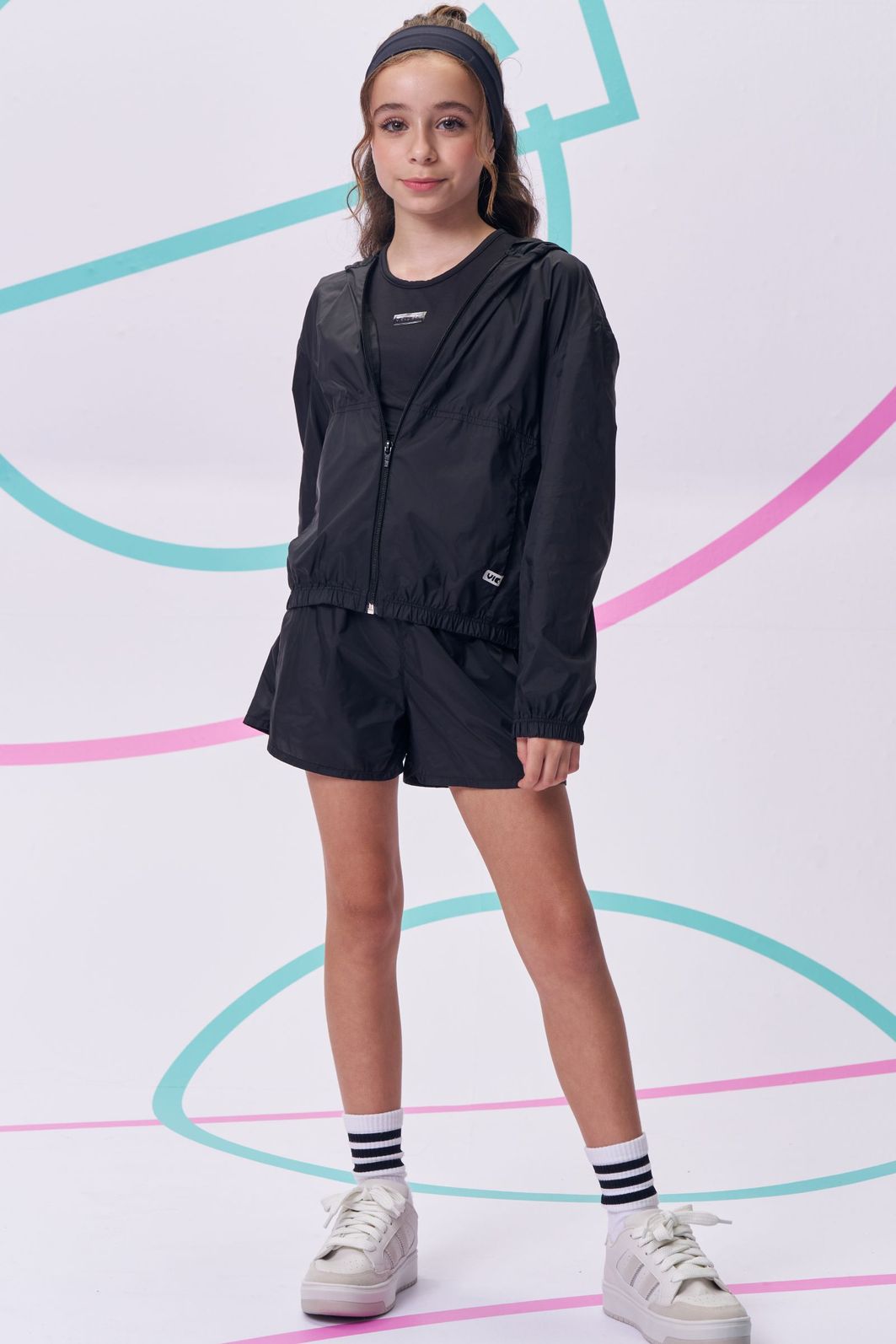 Jaqueta corta vento em air tech 96260 Vic Teen Menina