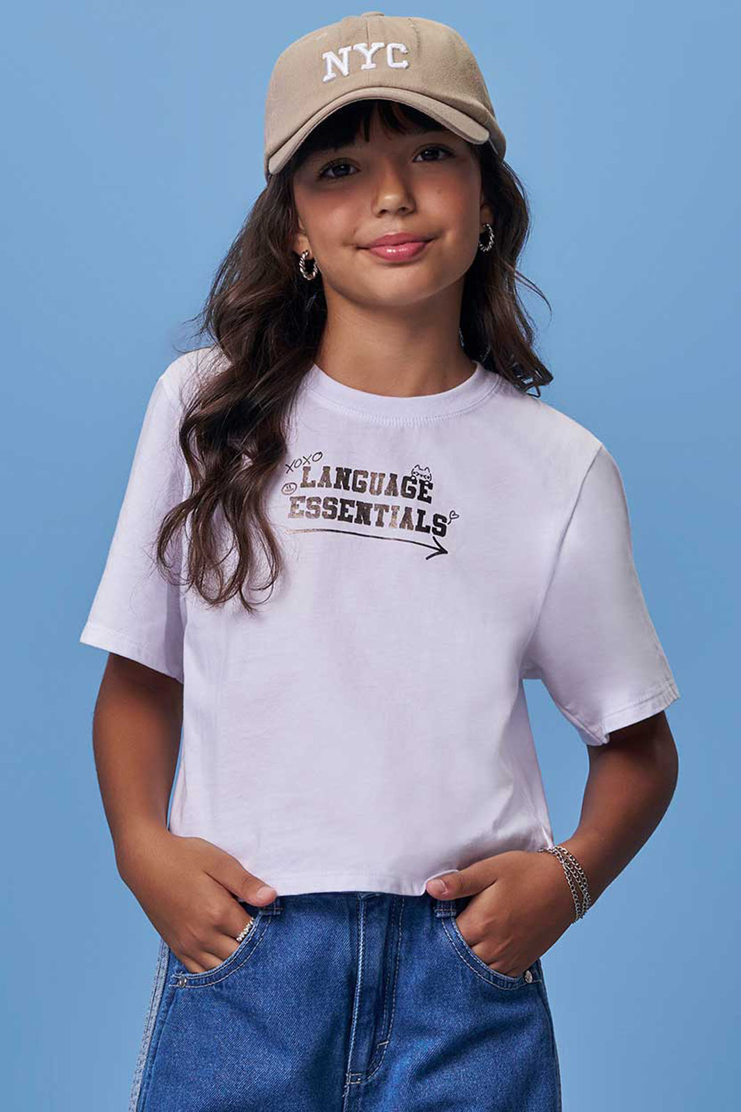 Blusa em meia malha 98504 Vic Teen Menina Blusa em meia malha 98504 Vic Teen Menina