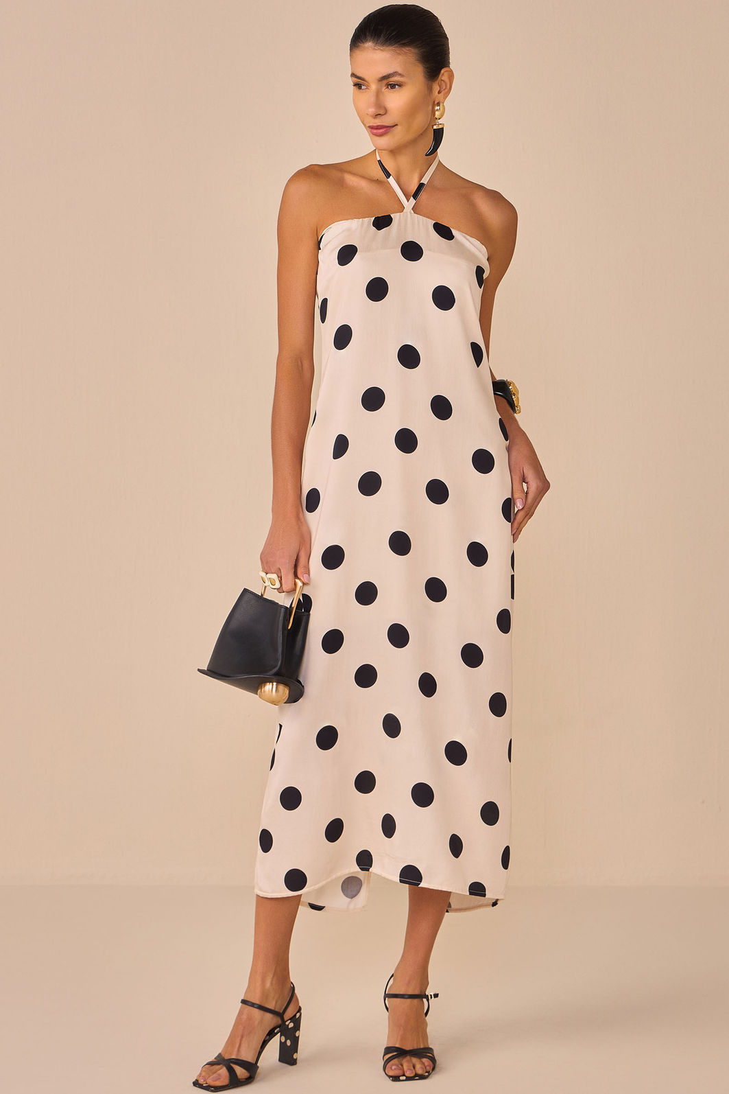 Vestido maxi midi em crepe acetinado com estampa digital 96195 Linzzi Vestido maxi midi em crepe acetinado com estampa digital 96195 Linzzi