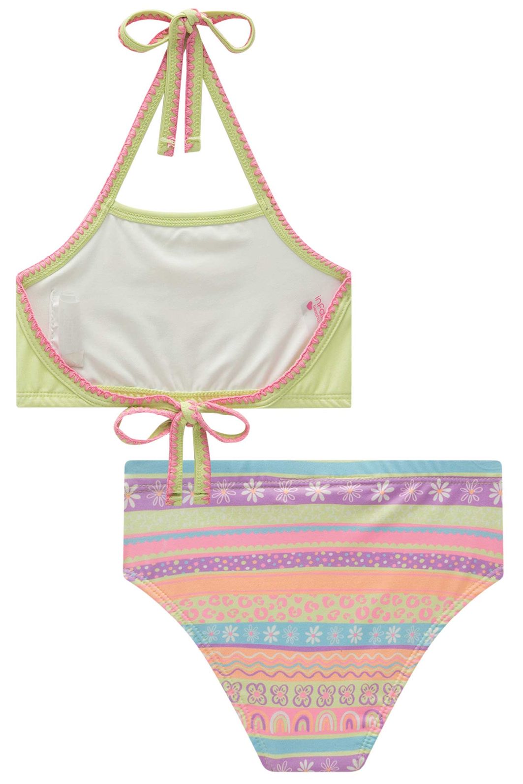 Biquíni em malha UV dry com proteção UV 50+ 95933 Infanti Infantil Menina Biquíni em malha UV dry com proteção UV 50+ 95933 Infanti Infantil Menina