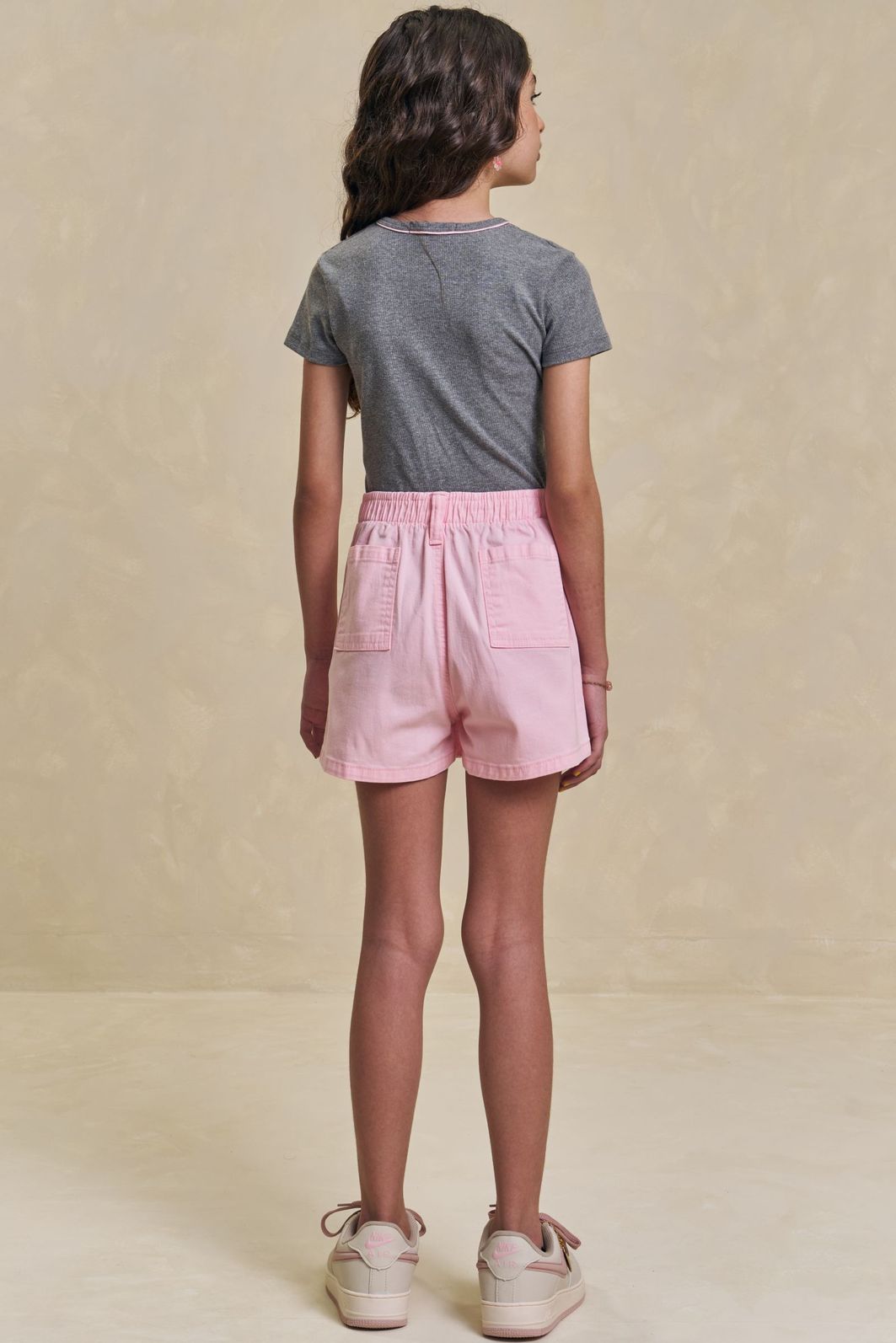 Conjunto de blusa em canelado liz e shorts em sarja com elastano 95860 Lilimoon Teen Menina Conjunto de blusa em canelado liz e shorts em sarja com elastano 95860 Lilimoon Teen Menina