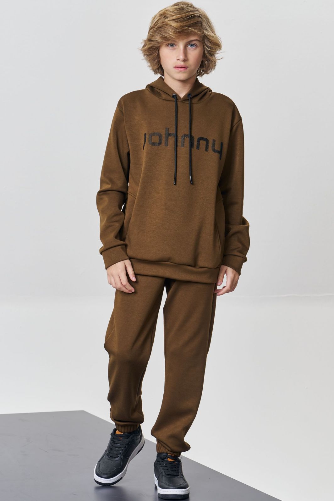 Calça jogger em malha tecnonew 89117 Johnny Fox Teen Menino Calça jogger em malha tecnonew 89117 Johnny Fox Teen Menino