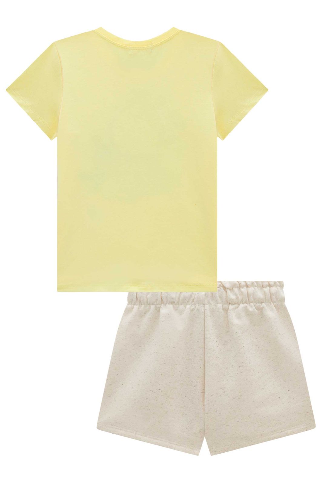 Conjunto de blusa em meia malha com short saia em moletom sem pelúcia 98875 Infanti Infantil Menina Conjunto de blusa em meia malha com short saia em moletom sem pelúcia 98875 Infanti Infantil Menina